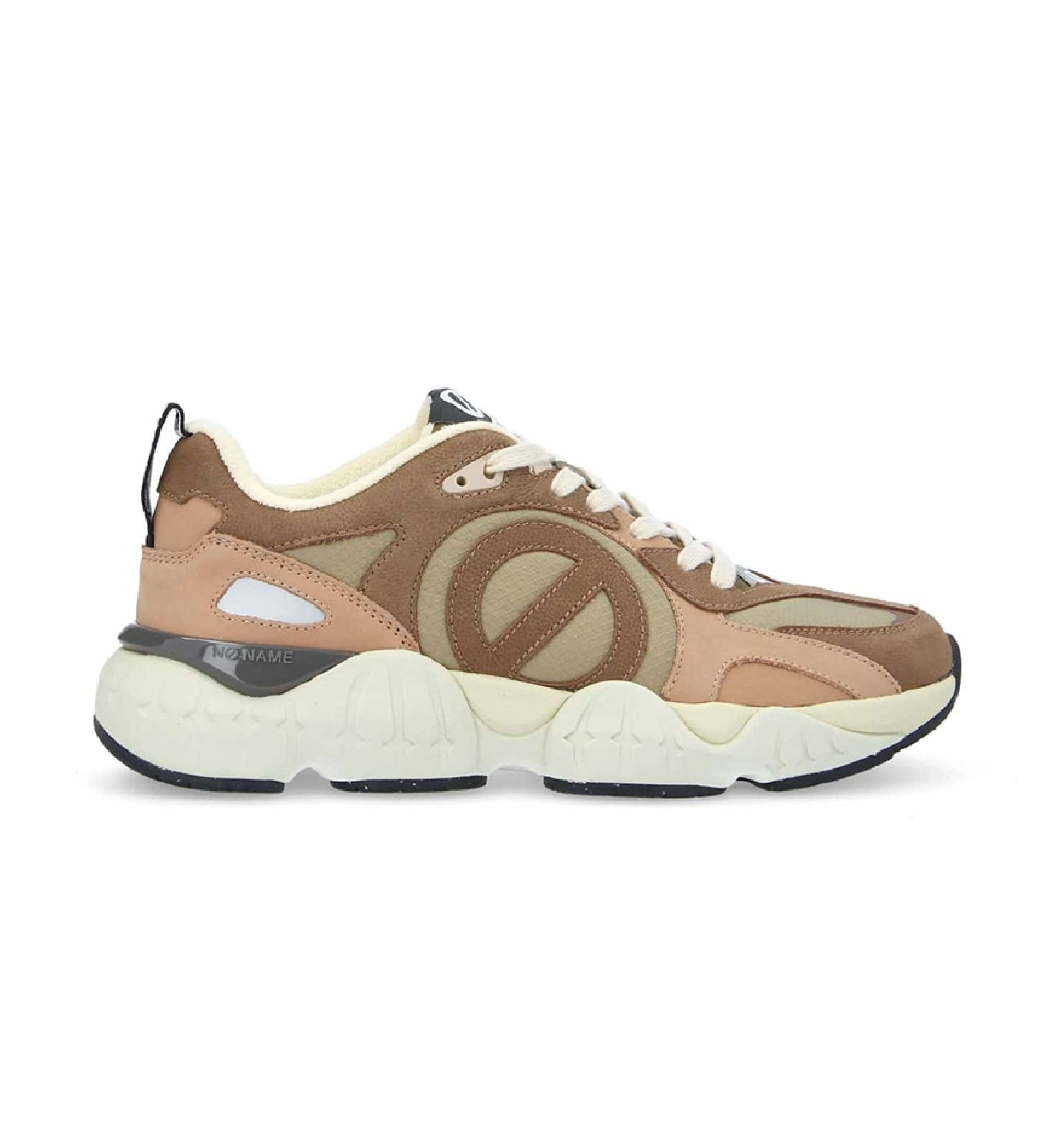 NO NAME Baskets en cuir Krazee runner marron