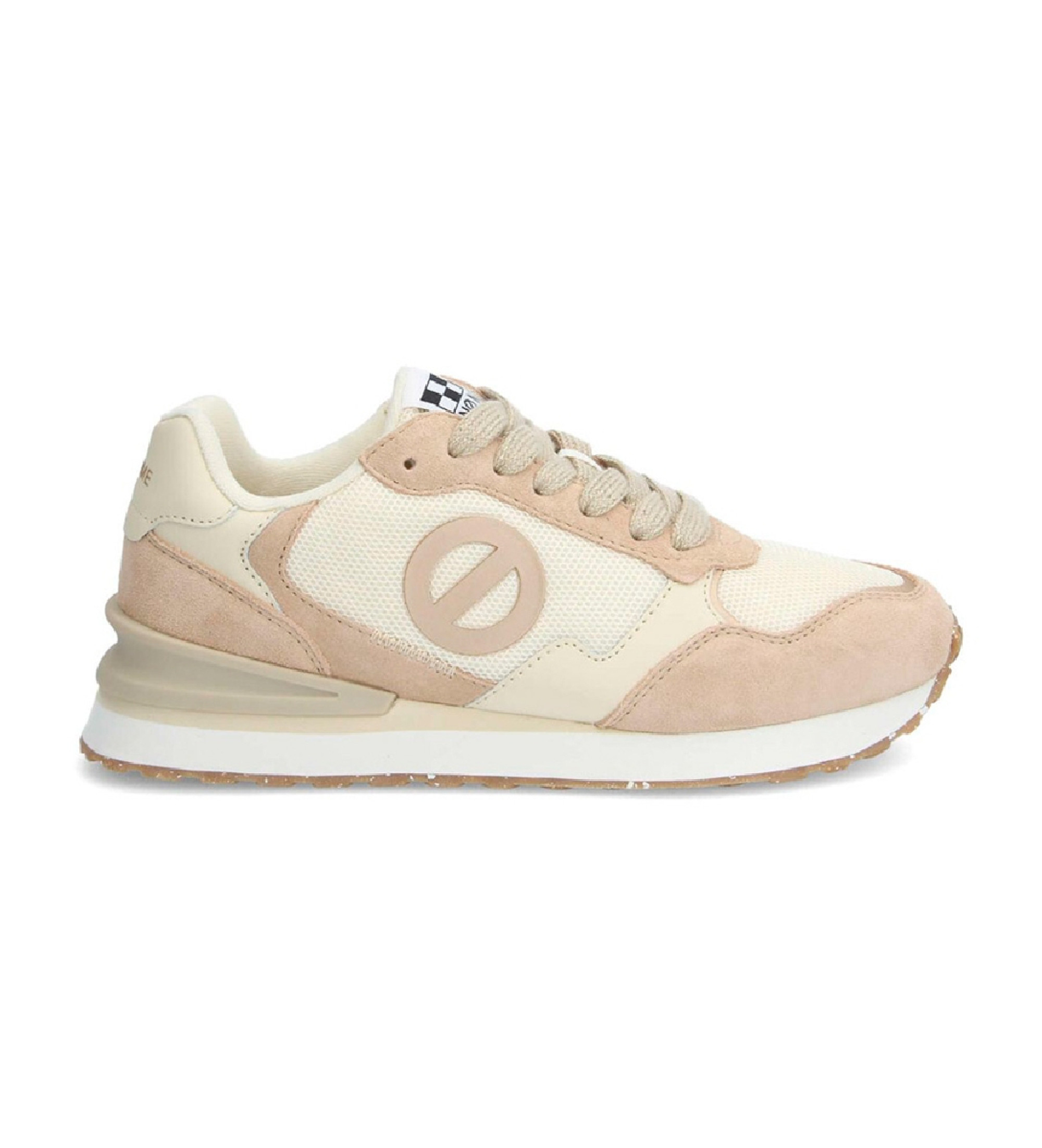NO NAME Zapatillas de Piel Tova Runner beige