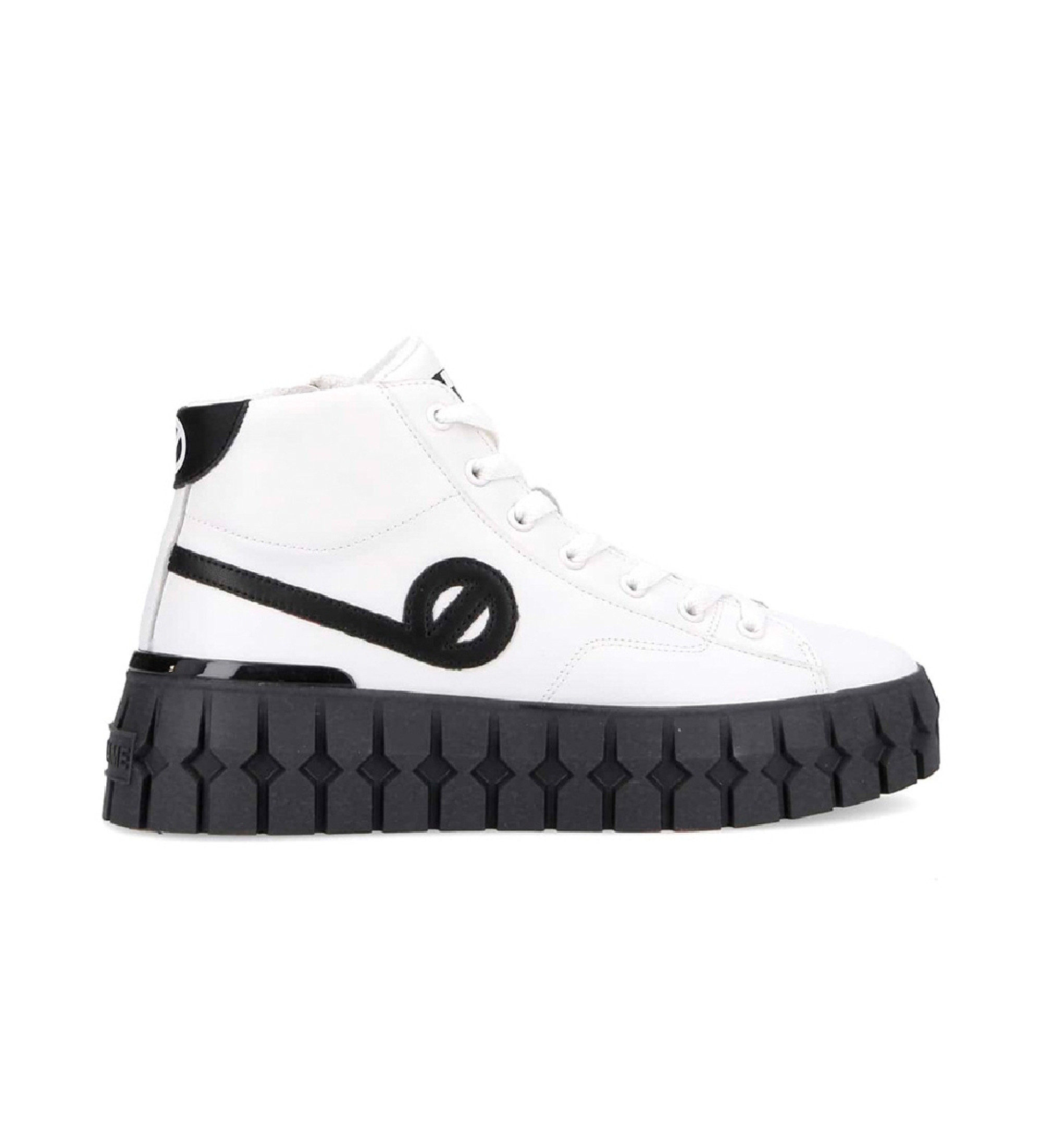 NO NAME Zapatillas de piel Play Mid de caña alta blanco