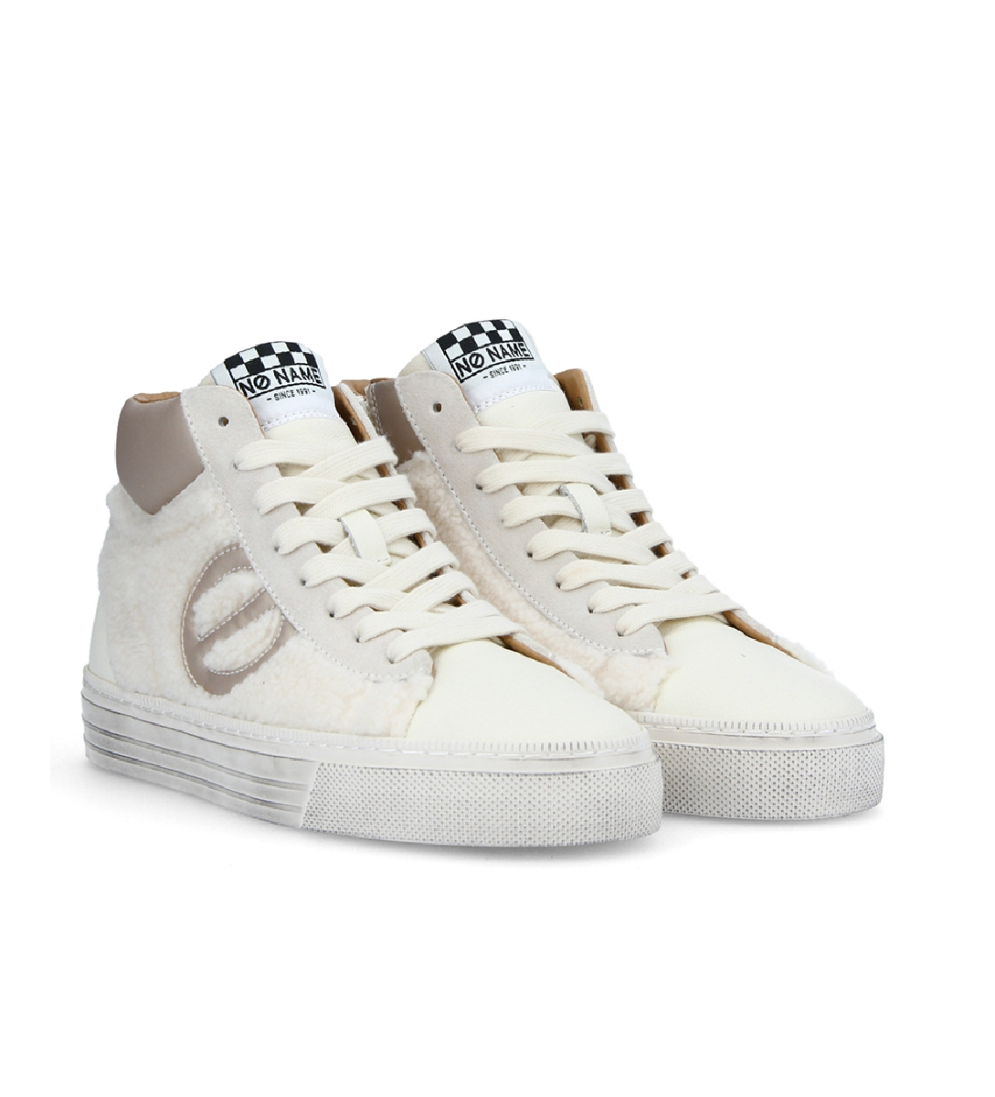 NO NAME Zapatillas deportivas Strike altas beige