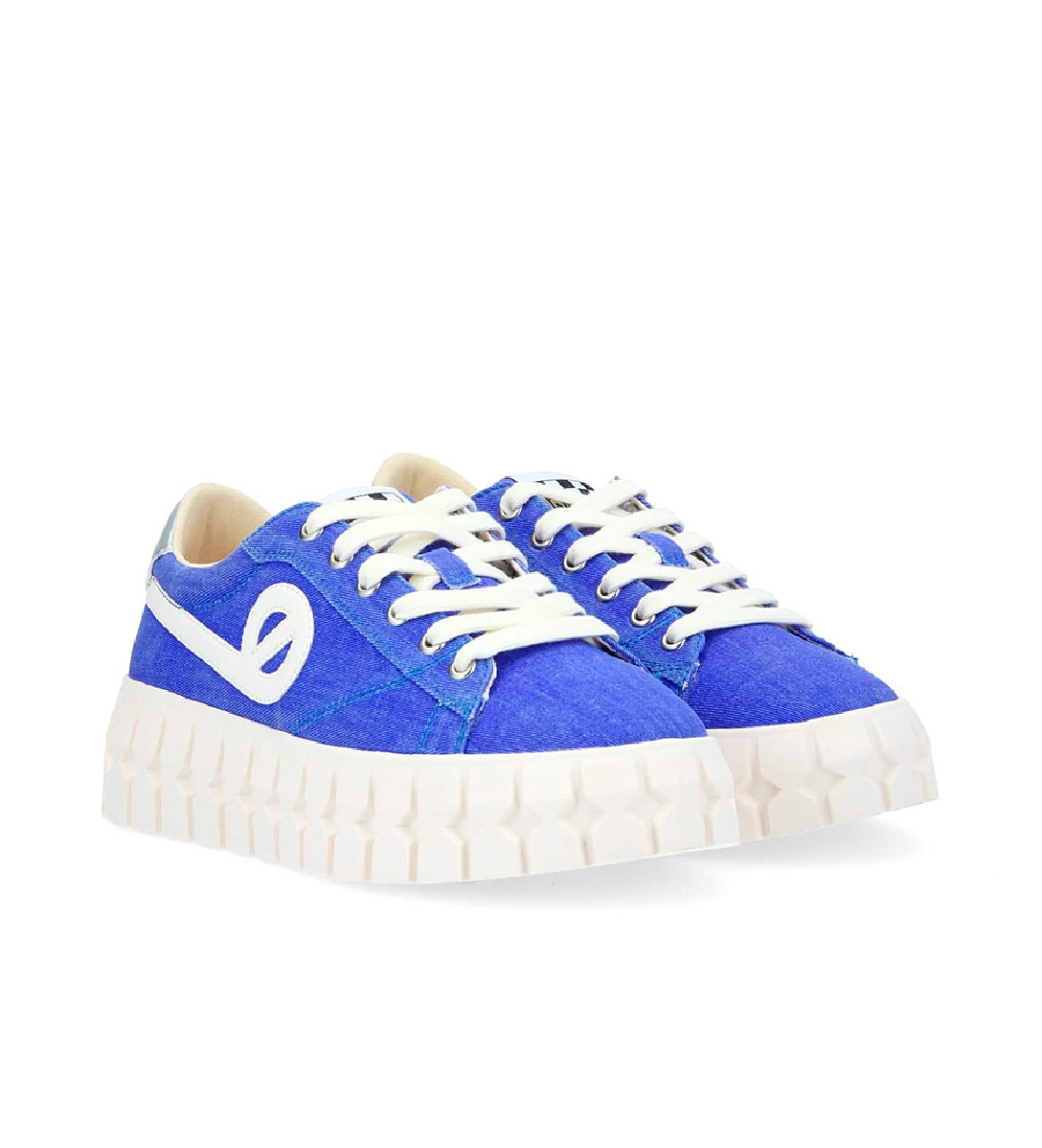 NO NAME Play trainers in blue sunlight reactive canvas