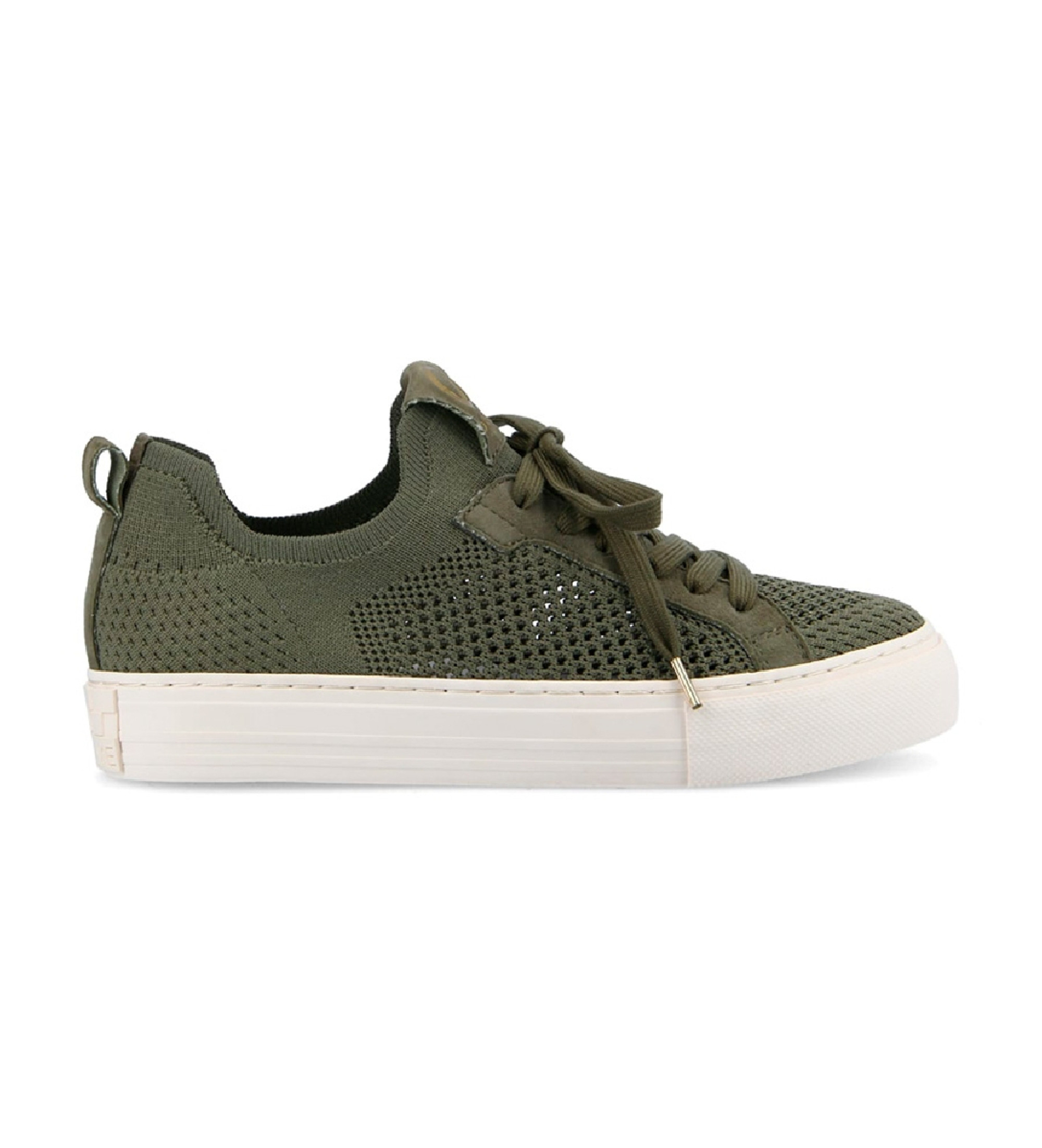 NO NAME Sneakers in tessuto con lacci verdi