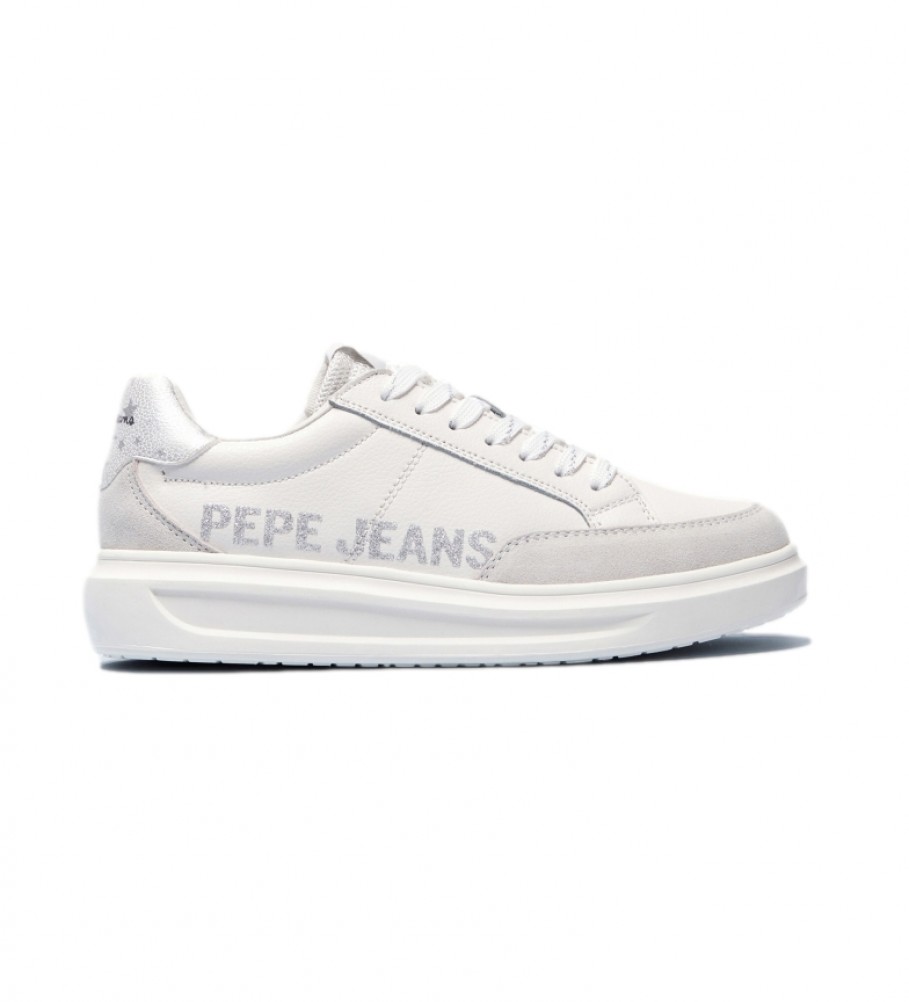 Pepe Jeans Sneakers Abbey Willy in pelle bianca