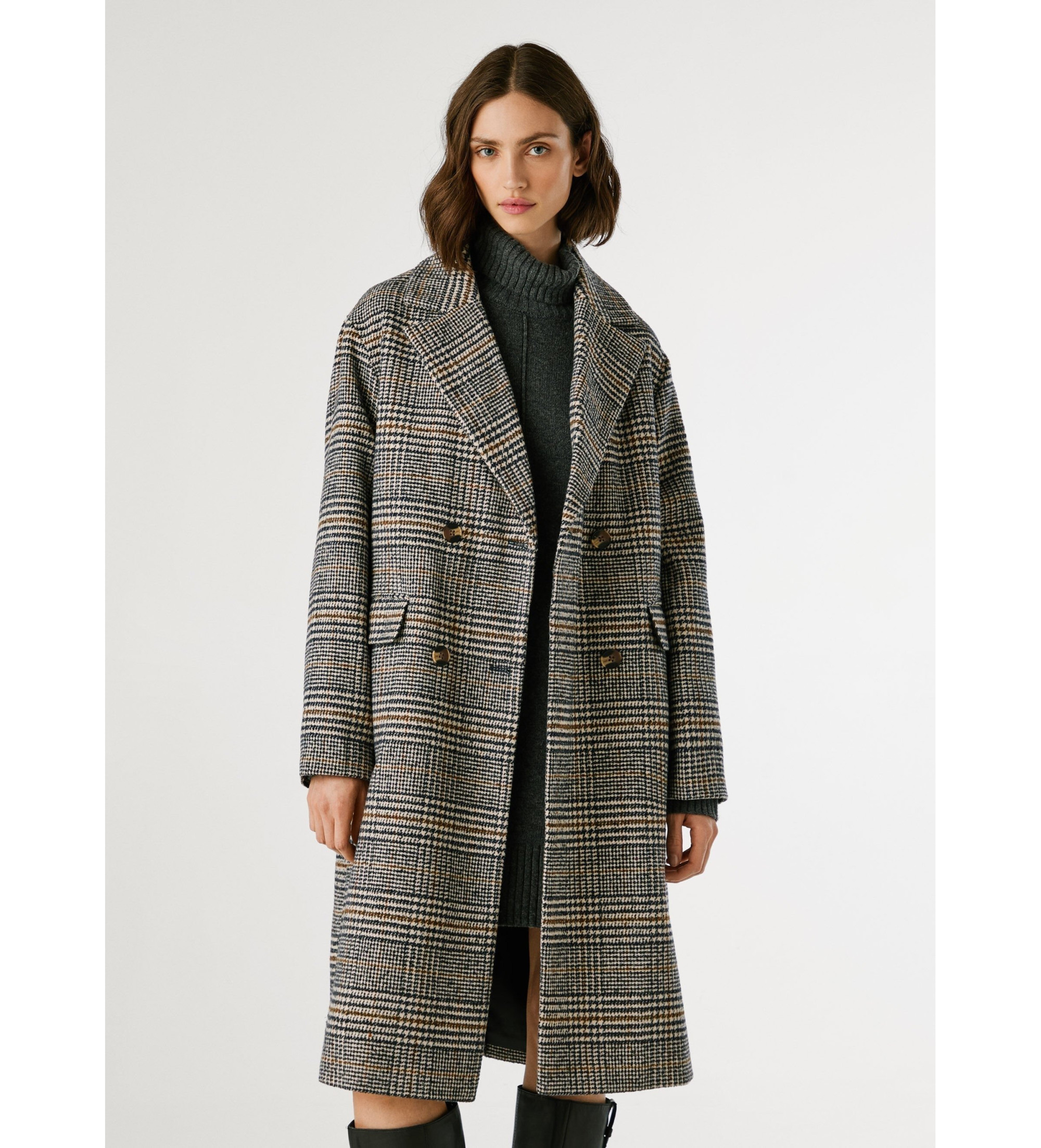 Pepe Jeans Płaszcz Tasha szary Pepe Jeans Płaszcz Tasha szary