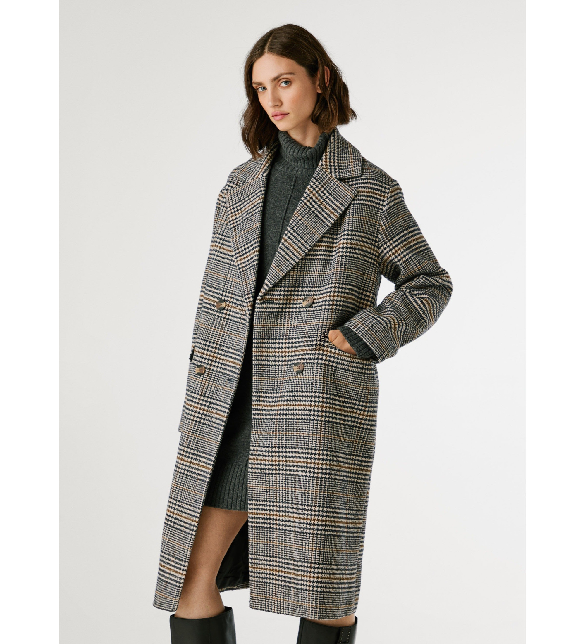 Pepe Jeans Płaszcz Tasha szary Pepe Jeans Płaszcz Tasha szary