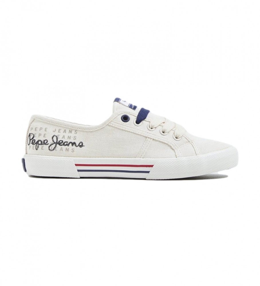 Pepe Jeans Sneakers Brady Logo bianco sporco