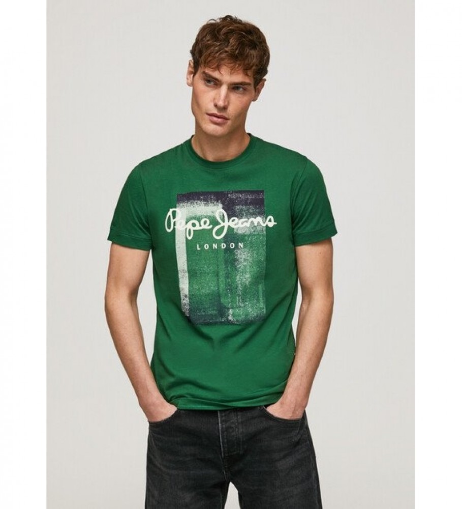 Pepe Jeans Maglietta verde dell'aggressore