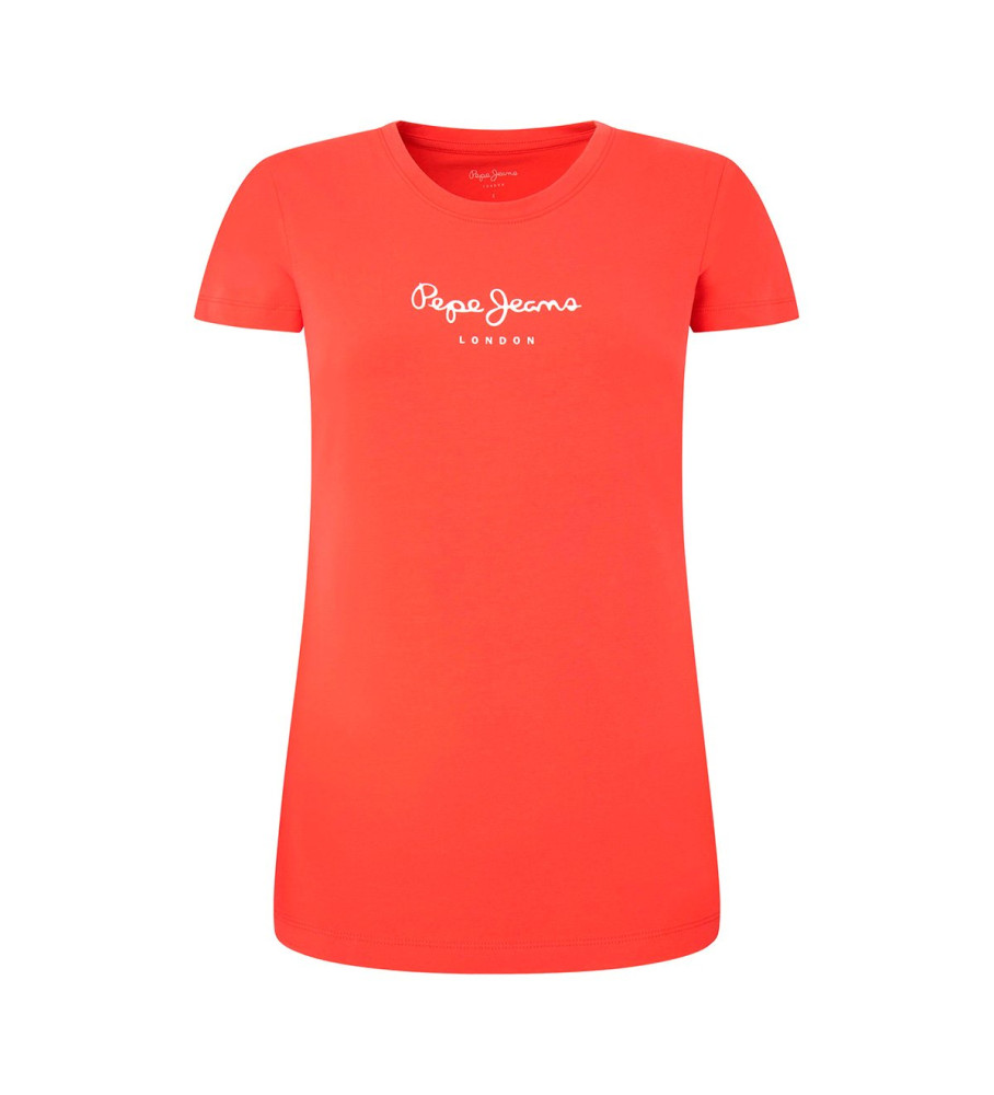 Pepe Jeans New Virginia Maglietta Da Donna Slim Fit A Maniche Corte, Grigia (Grey Marl), L