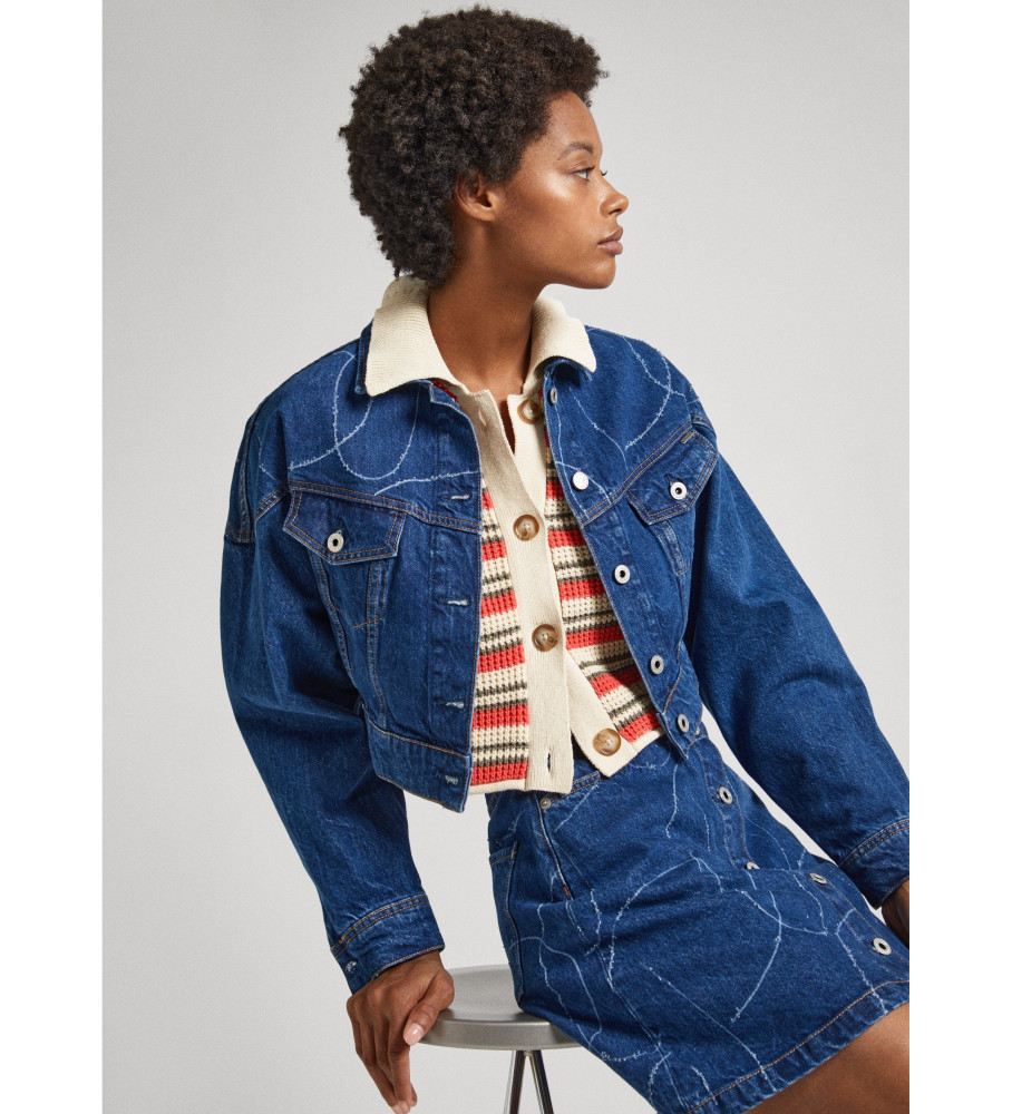 Pepe Jeans Foxley Logo Jacket blue - Esdemarca Store fashion
