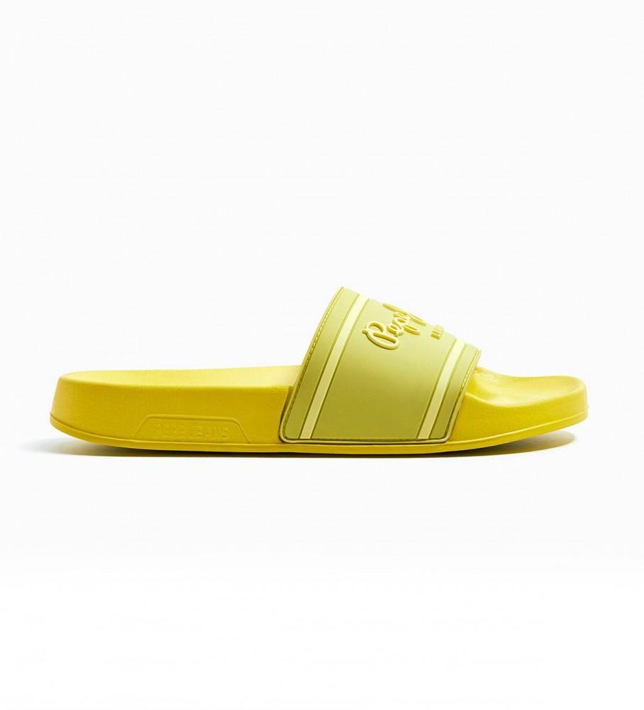 Pepe Jeans Infradito con cursore con logo giallo