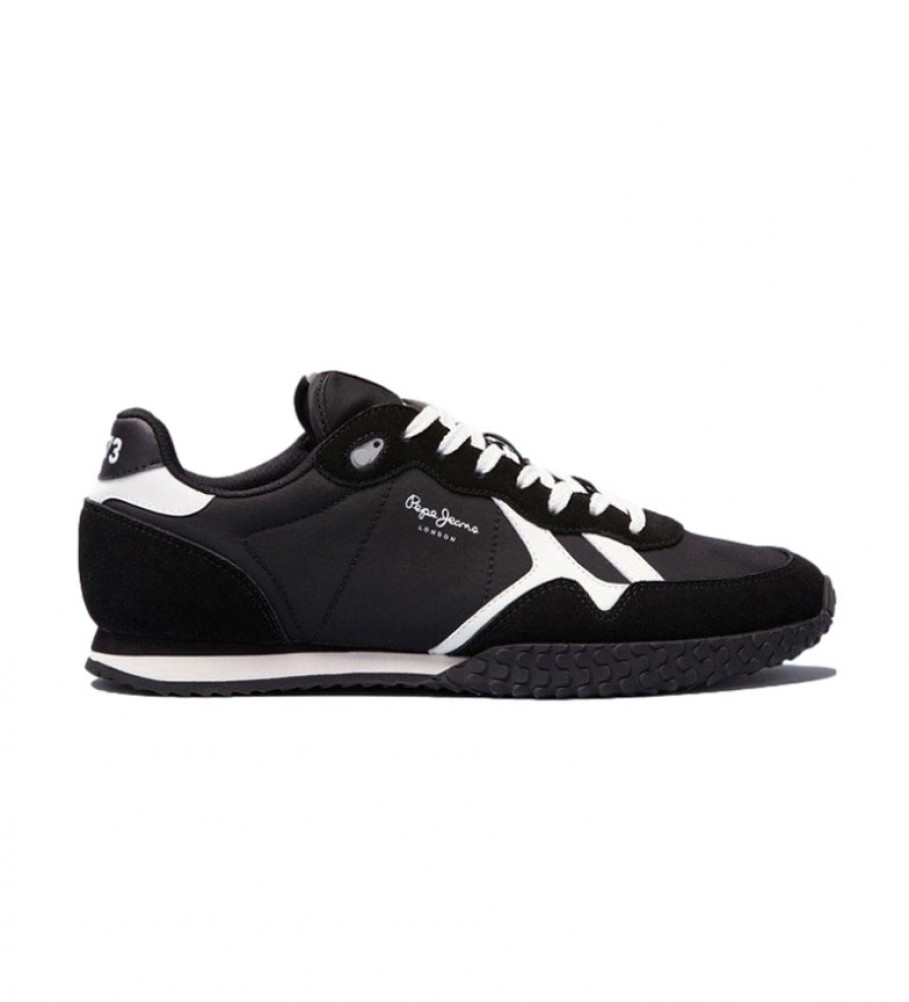 Pepe Jeans Holland black leather sneakers
