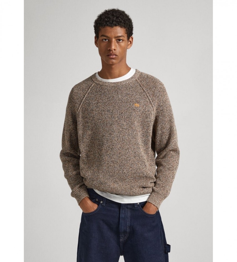 Pepe Jeans Sherwood beige jumper ESD Store fashion footwear and