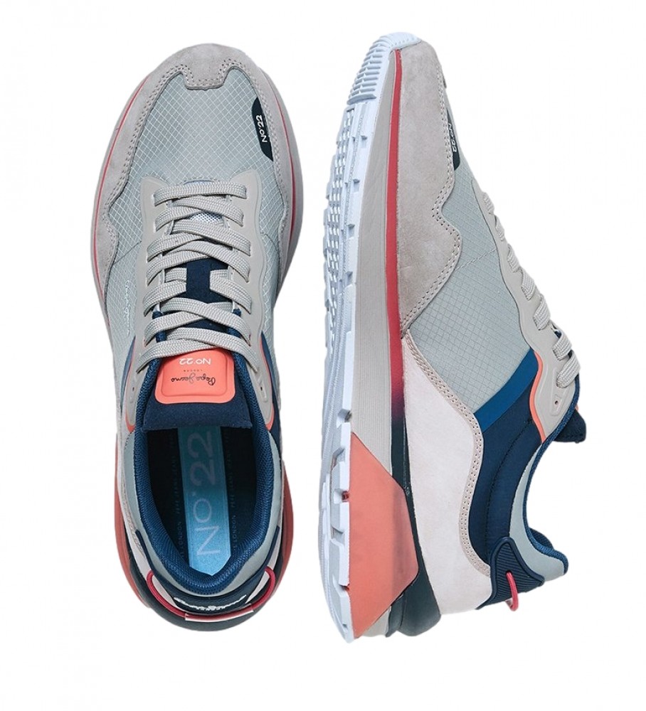 Pepe Jeans Sneakers in pelle N 22 Spring grigio chiaro - Esdemarca Store  moda, calzature e accessori - migliori marche di scarpe e scarpe firmate