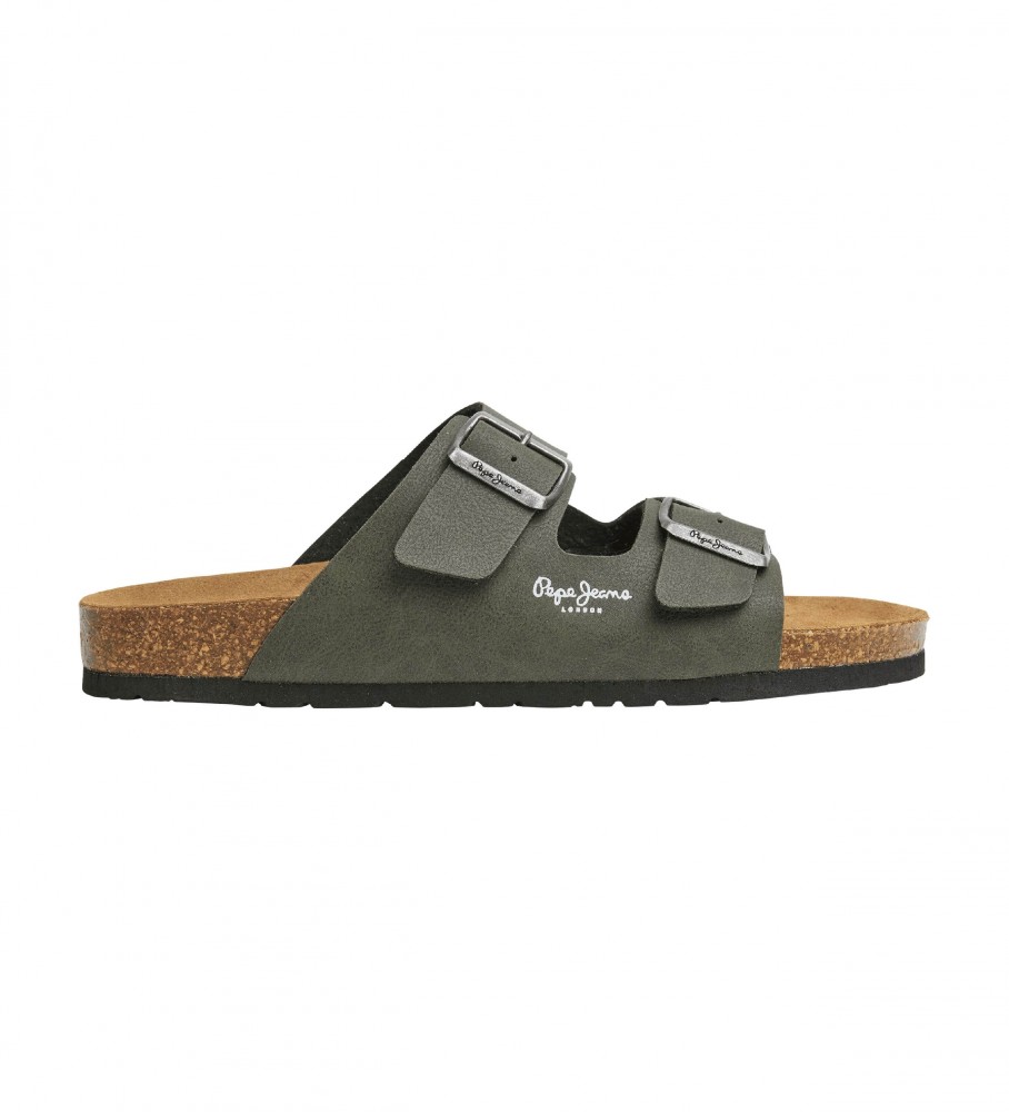 Pepe Jeans Double Chicago Anatomical Sandals green