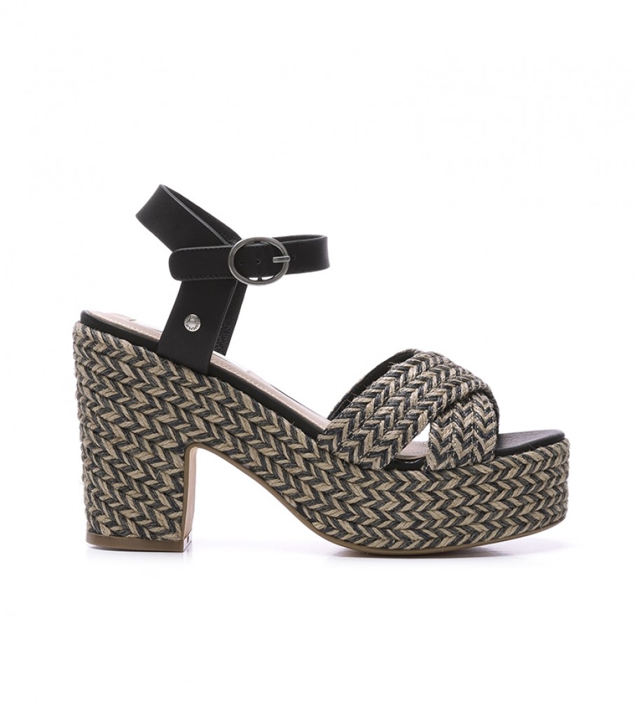 Pepe Jeans Sandalias de piel Blean Sweet negro -Altura tacón + plataforma: 10  cm- - Tienda Esdemarca moda, calzado y complementos - zapatos de marca y  zapatillas de marca
