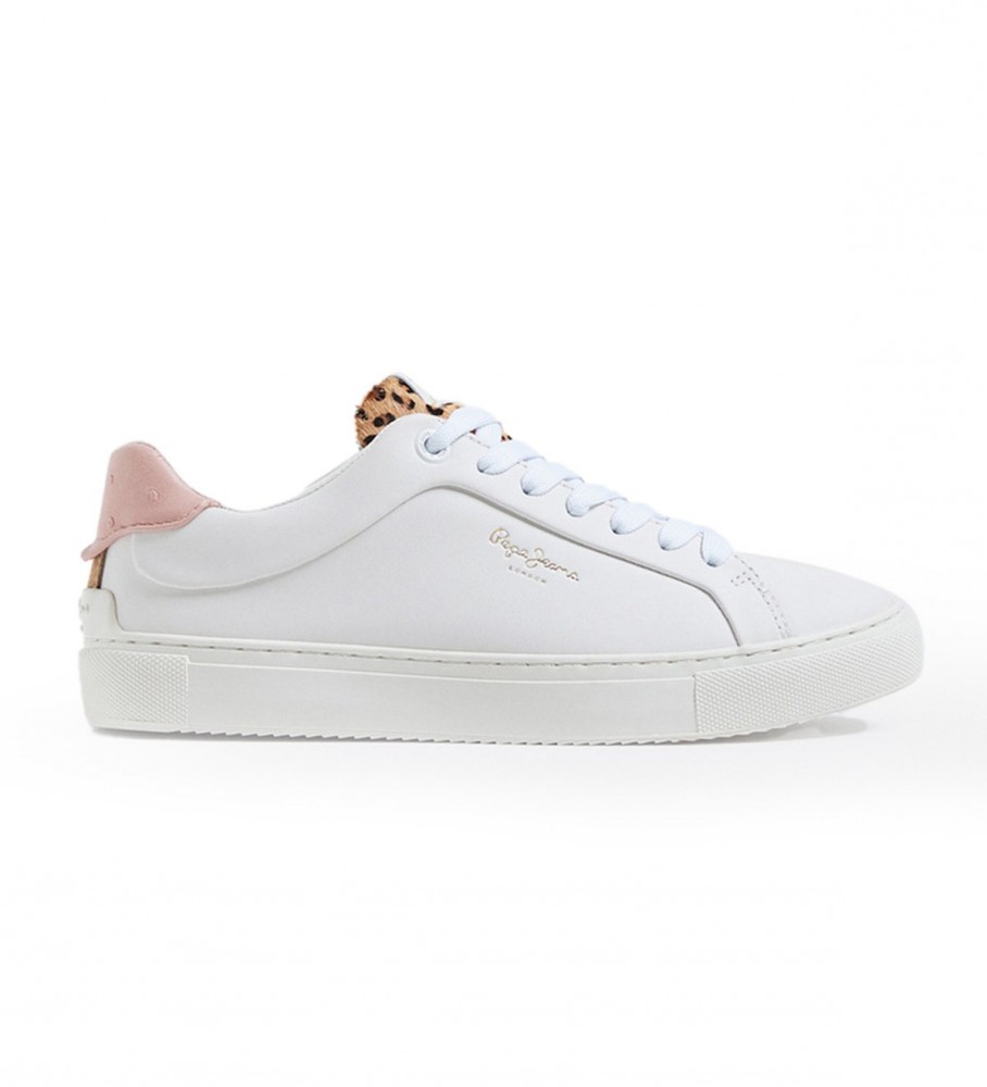 Pepe Jeans Adams Riga white leather sneakers