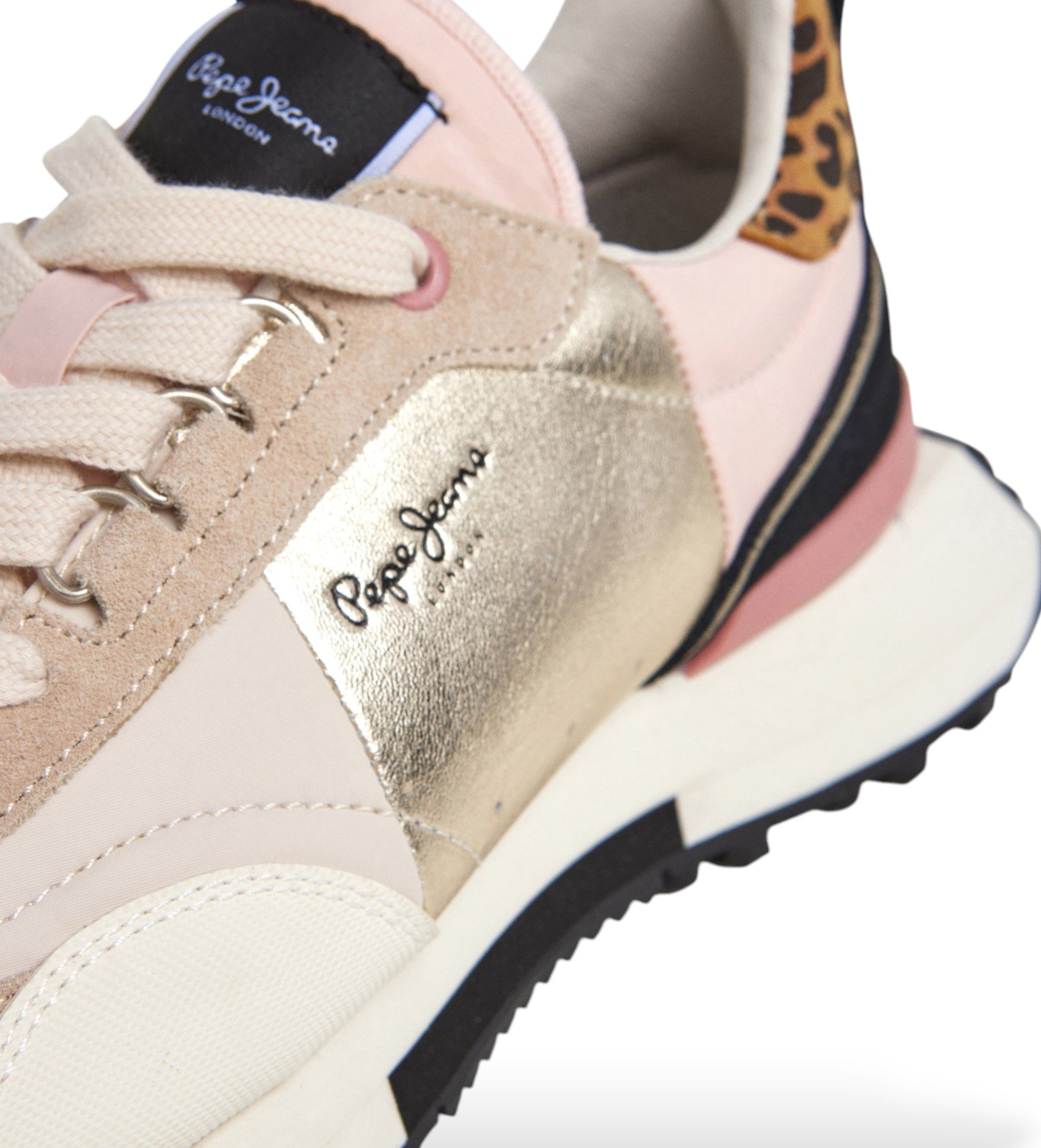 Pepe Jeans Archer Wilder Usnjene superge bež barve