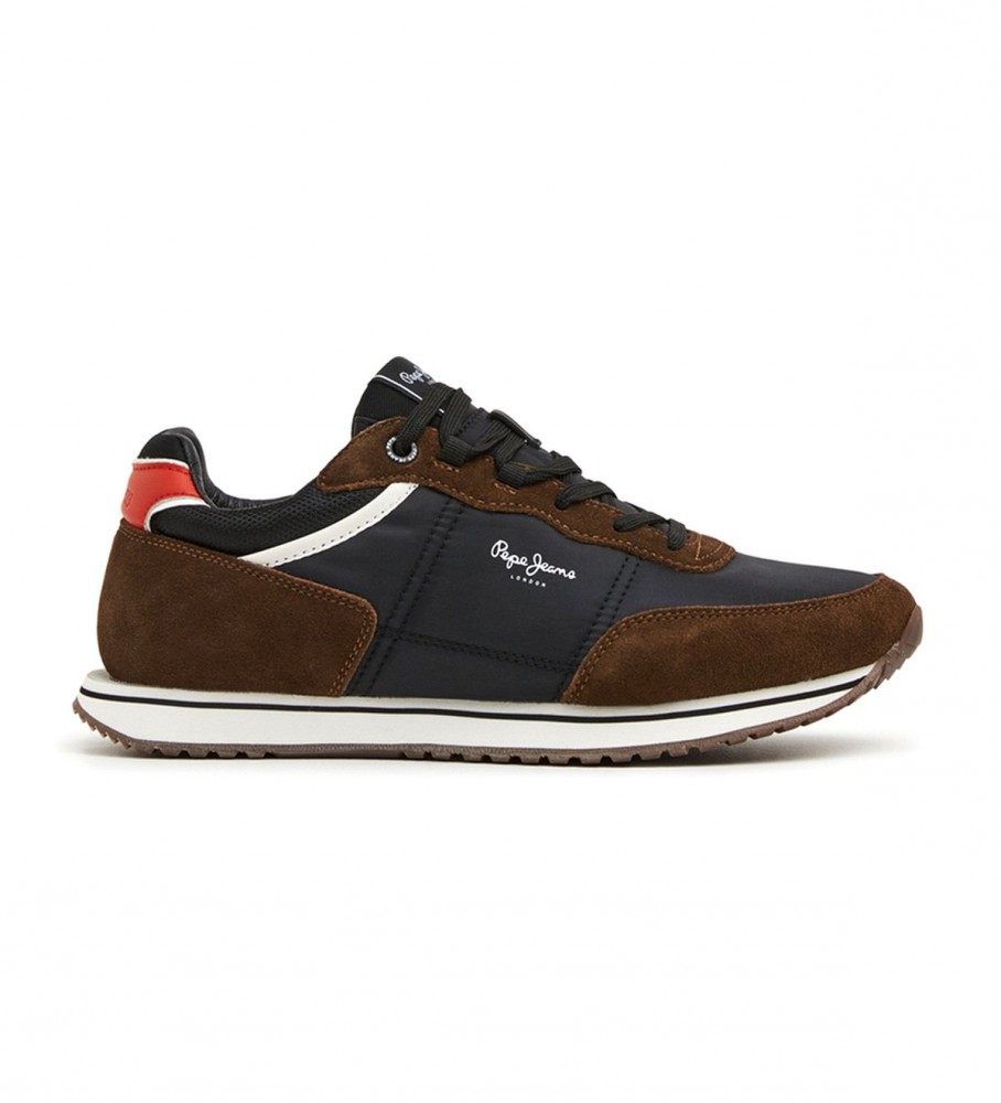 Pepe Jeans Sneakers Tour Classic in pelle 22 marroni