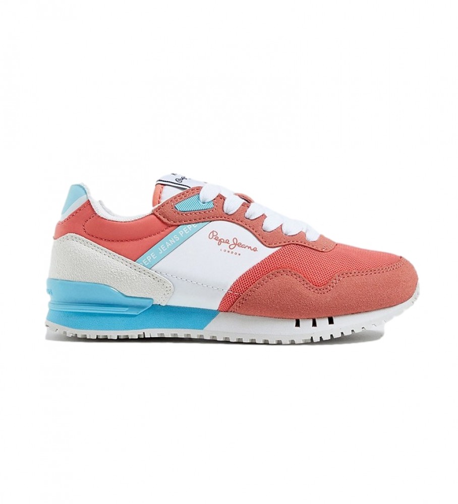 Pepe Jeans London One coral trainers