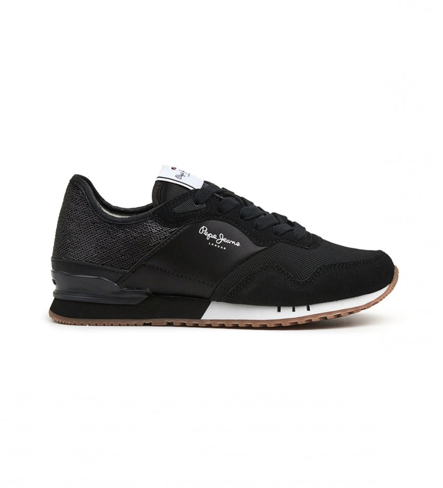 Pepe Jeans London Sneakers With Black Sequins - ESD Store fashion, footwear  and accessories - best brands shoes and designer shoes