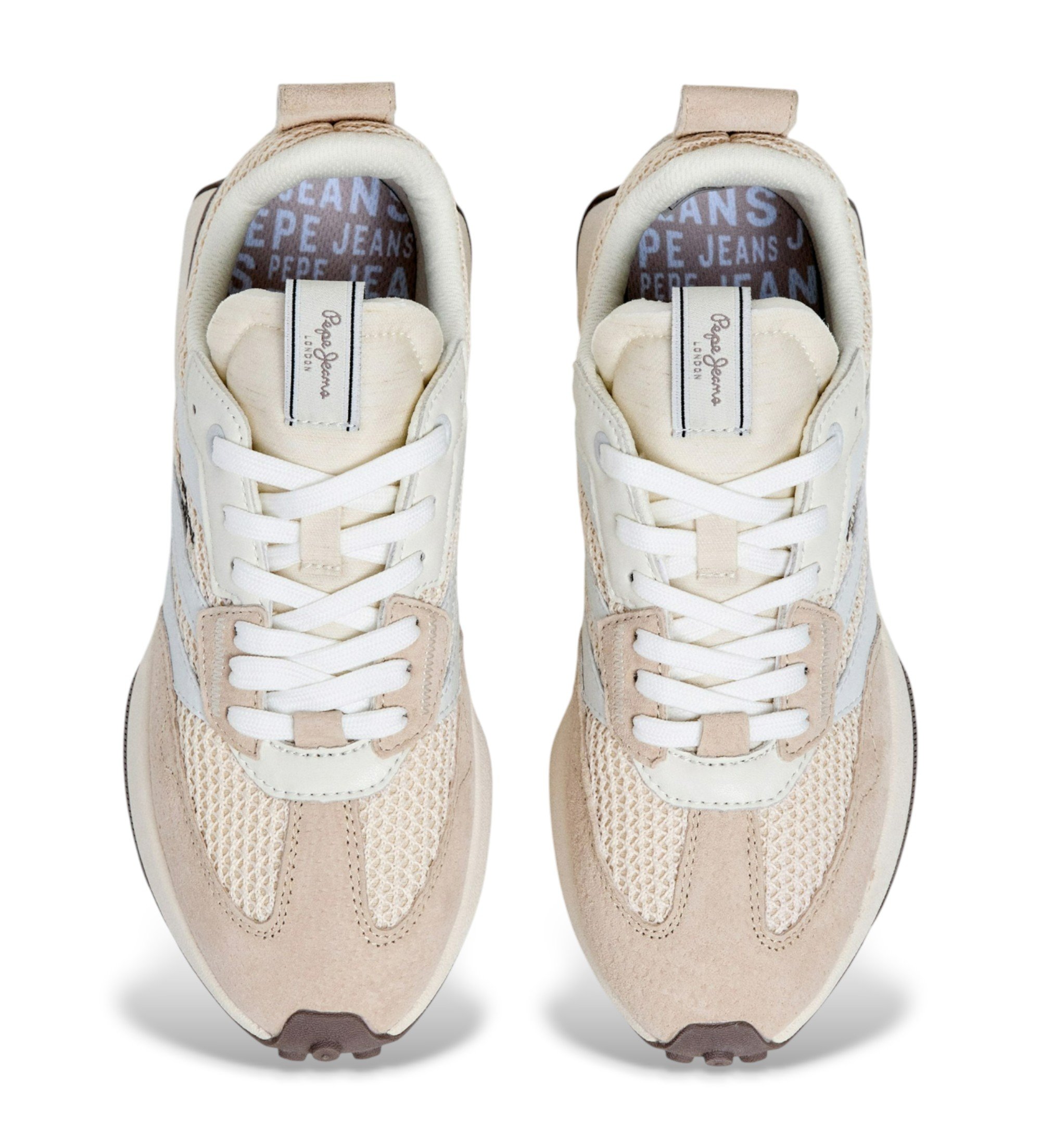 Pepe Jeans Lucky Pleteni bež copati