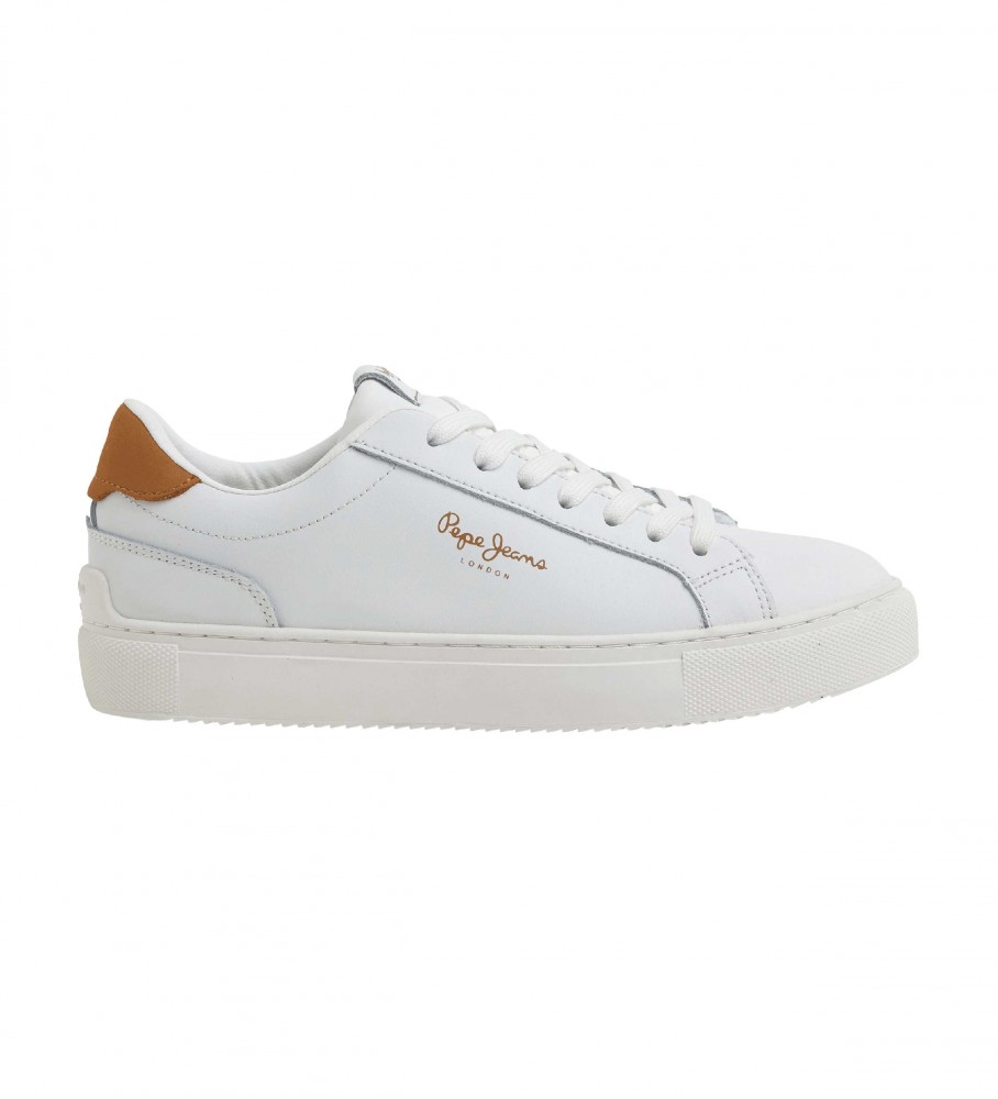 Pepe Jeans Leather Sneakers Adams Basic white