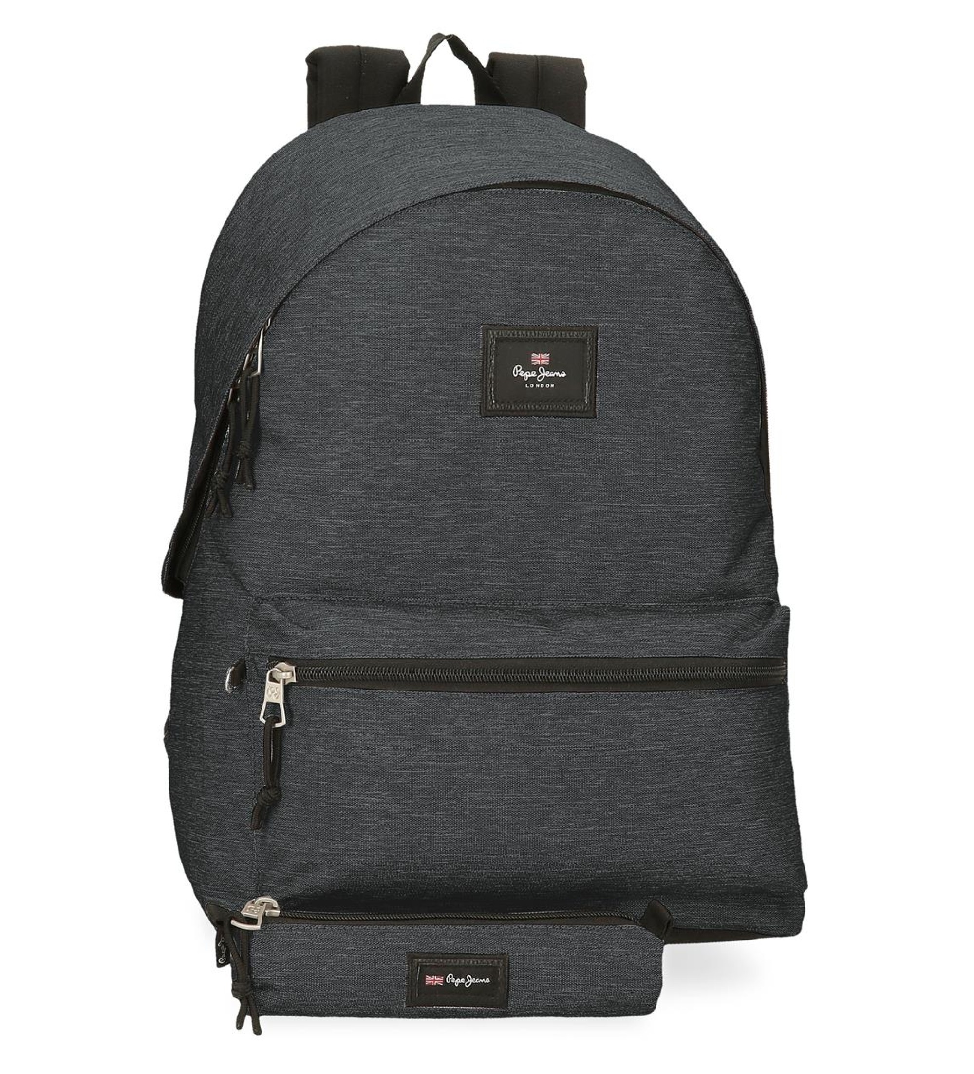 Pepe Jeans Aris Evergreen mrkgr ryggsck med fodral