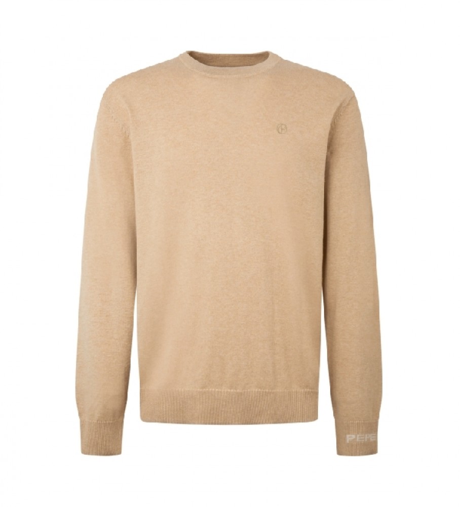 Pepe Jeans Pull Andr Col rond beige