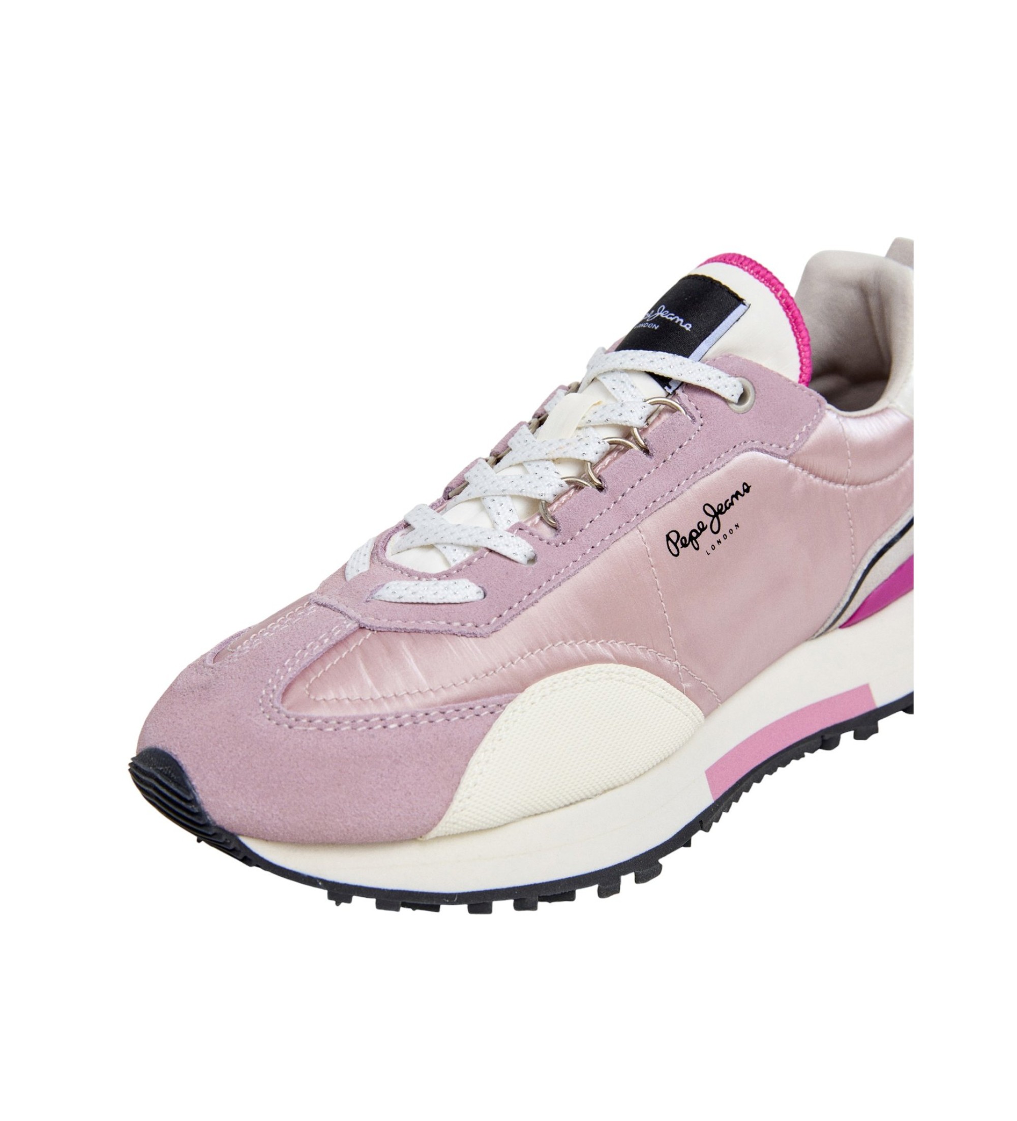 Pepe Jeans Archer Glam usnjene superge roza barve