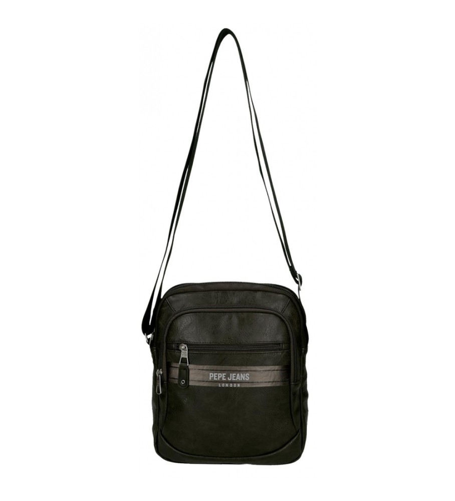 Pepe Jeans Borsa a tracolla porta tablet Horley due scomparti nera