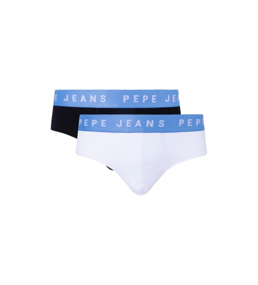 Pepe Jeans Pack 2 Cotton Stretch Briefs black, white