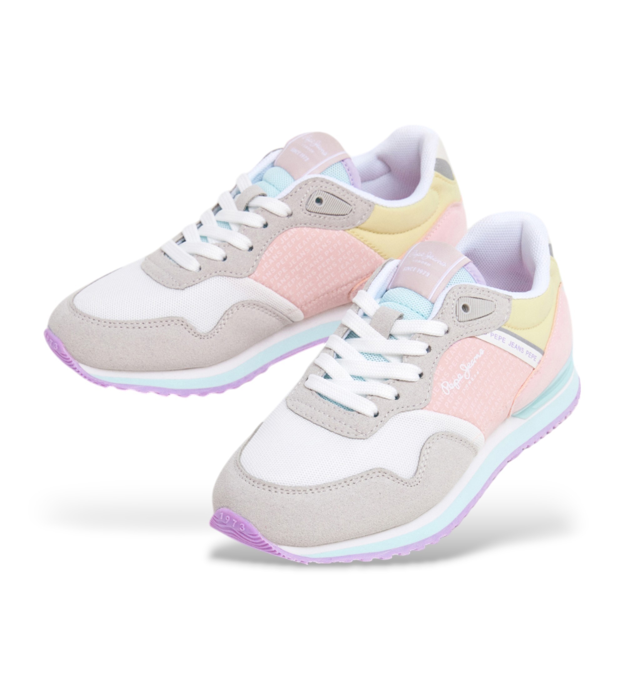 Pepe Jeans London Print flerfarvede træningssko Pepe Jeans London Print flerfarvede træningssko