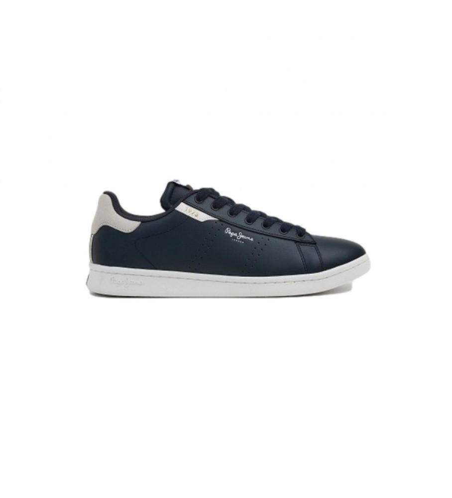 Pepe Jeans Player Basic M navy leather sneakers