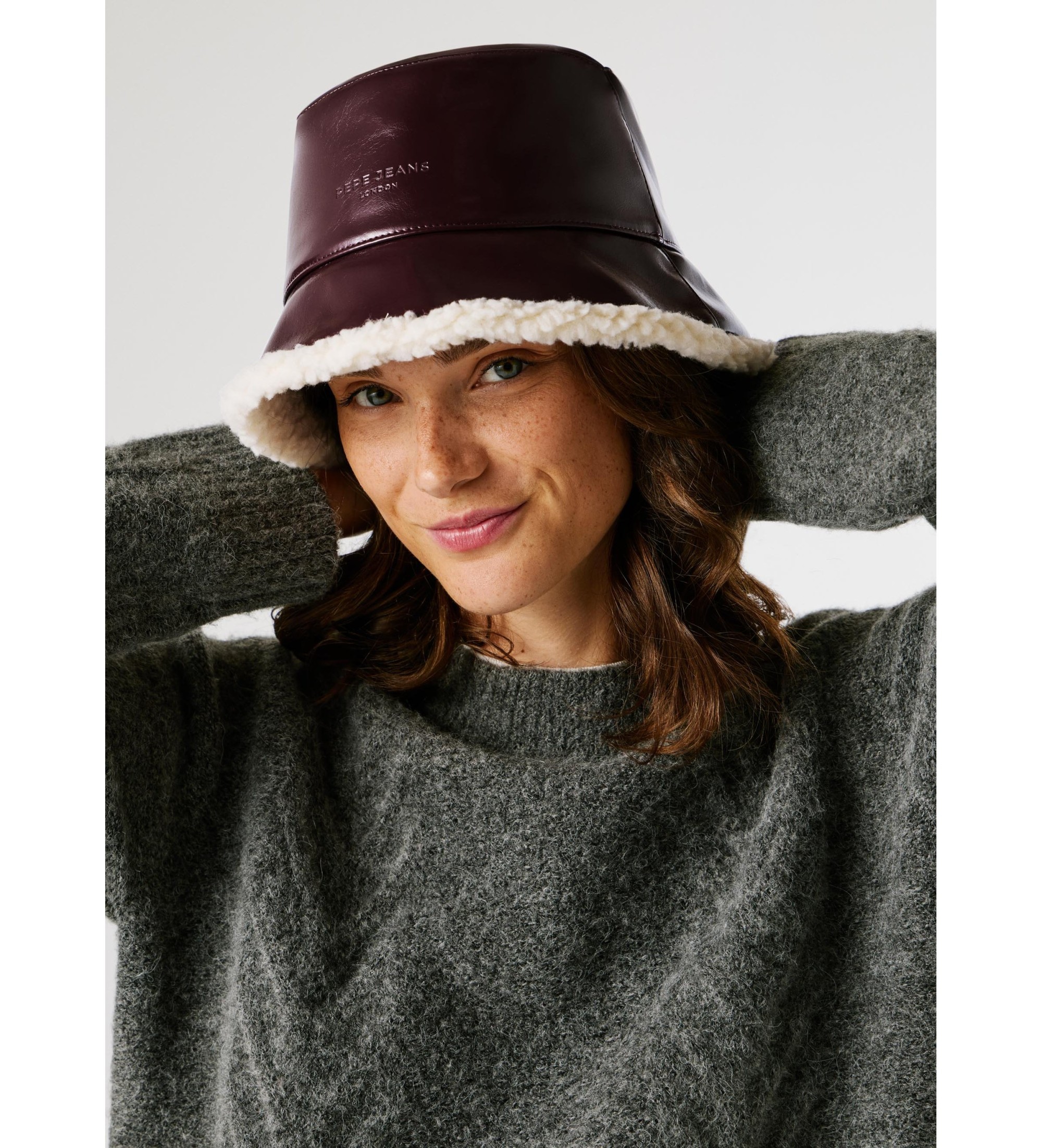 Pepe Jeans Czapka Ruby bordowa