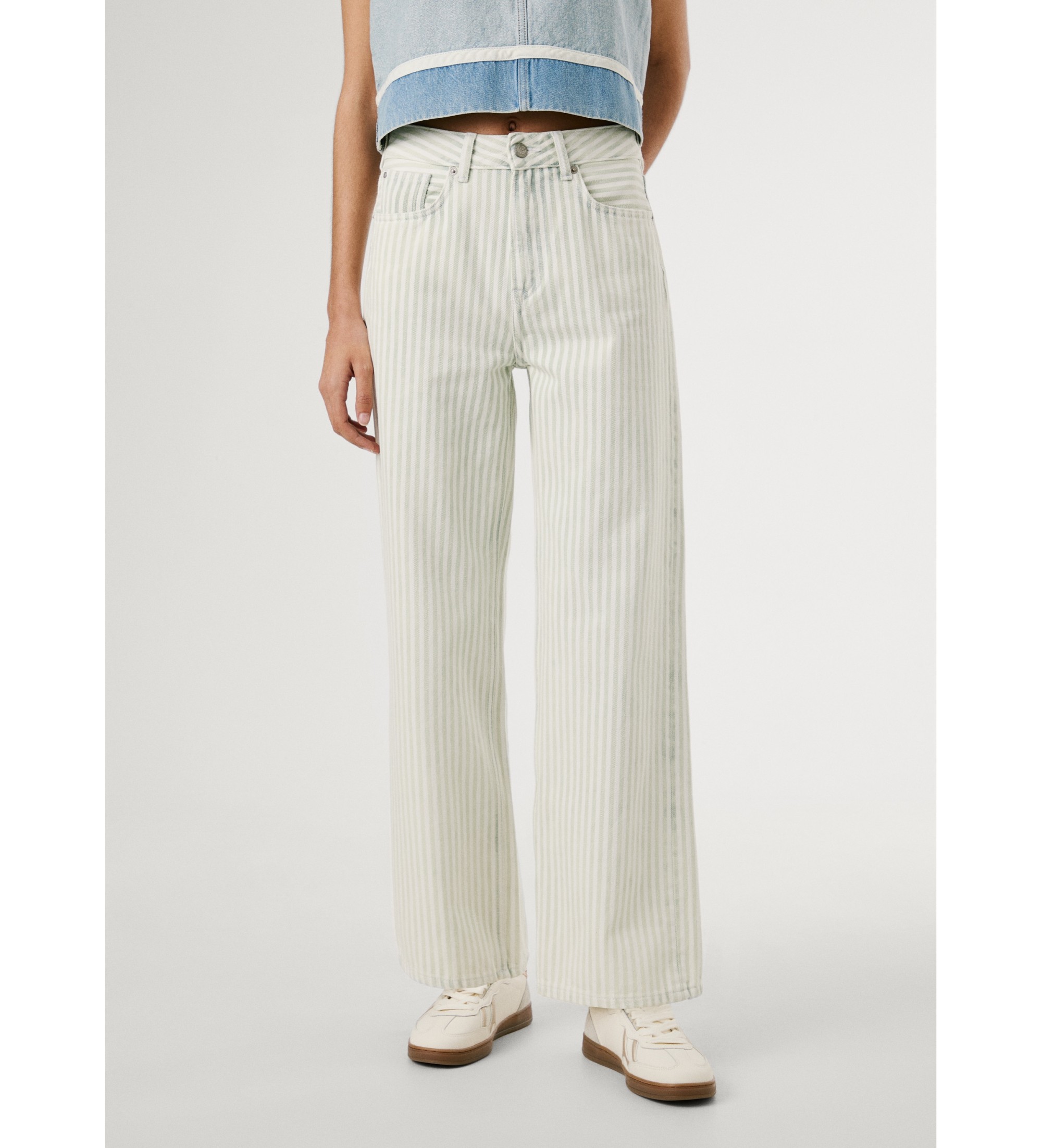 Pepe Jeans Jeans Straight Lexa Off-white mint  Pepe Jeans Jeans Straight Lexa Off-white mint