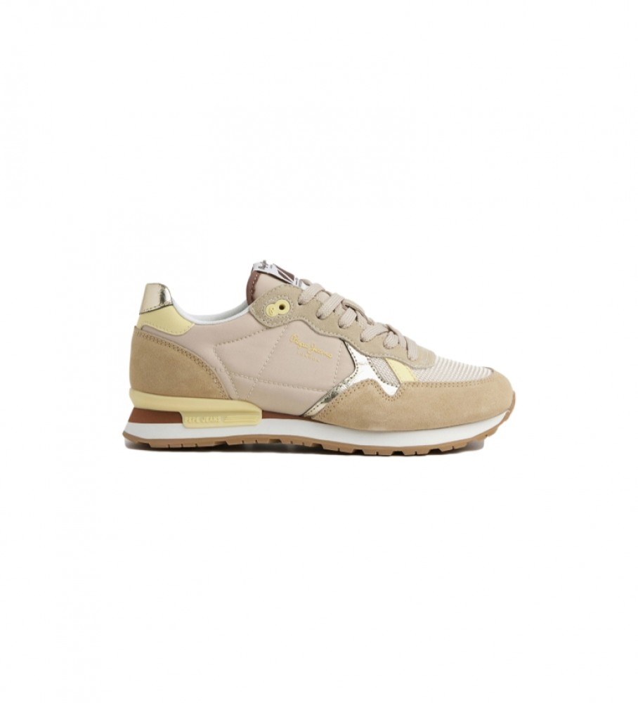 Pepe Jeans Zapatillas de piel  Combinadas Brit Heritage marrn