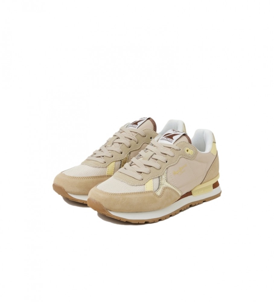Pepe Jeans Zapatillas de piel  Combinadas Brit Heritage marrn