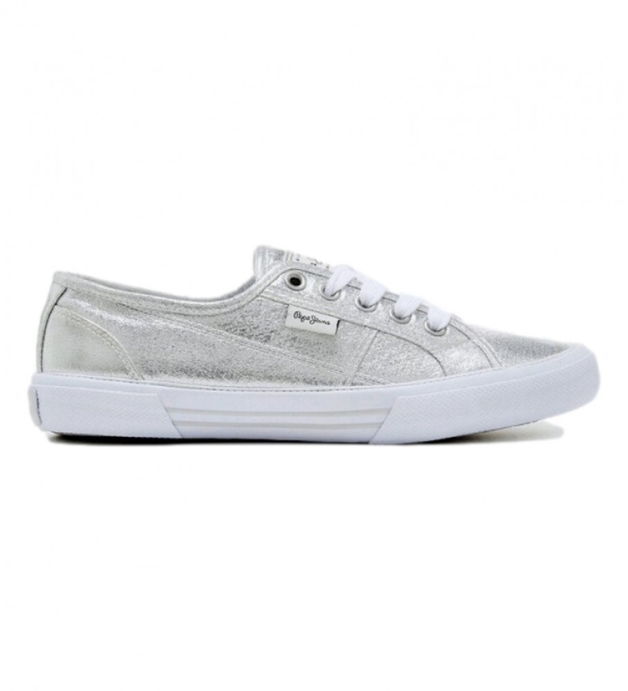Toelating serveerster Gebruikelijk Pepe Jeans Sneakers Aberlady Shine silver - ESD Store fashion, footwear and  accessories - best brands shoes and designer shoes