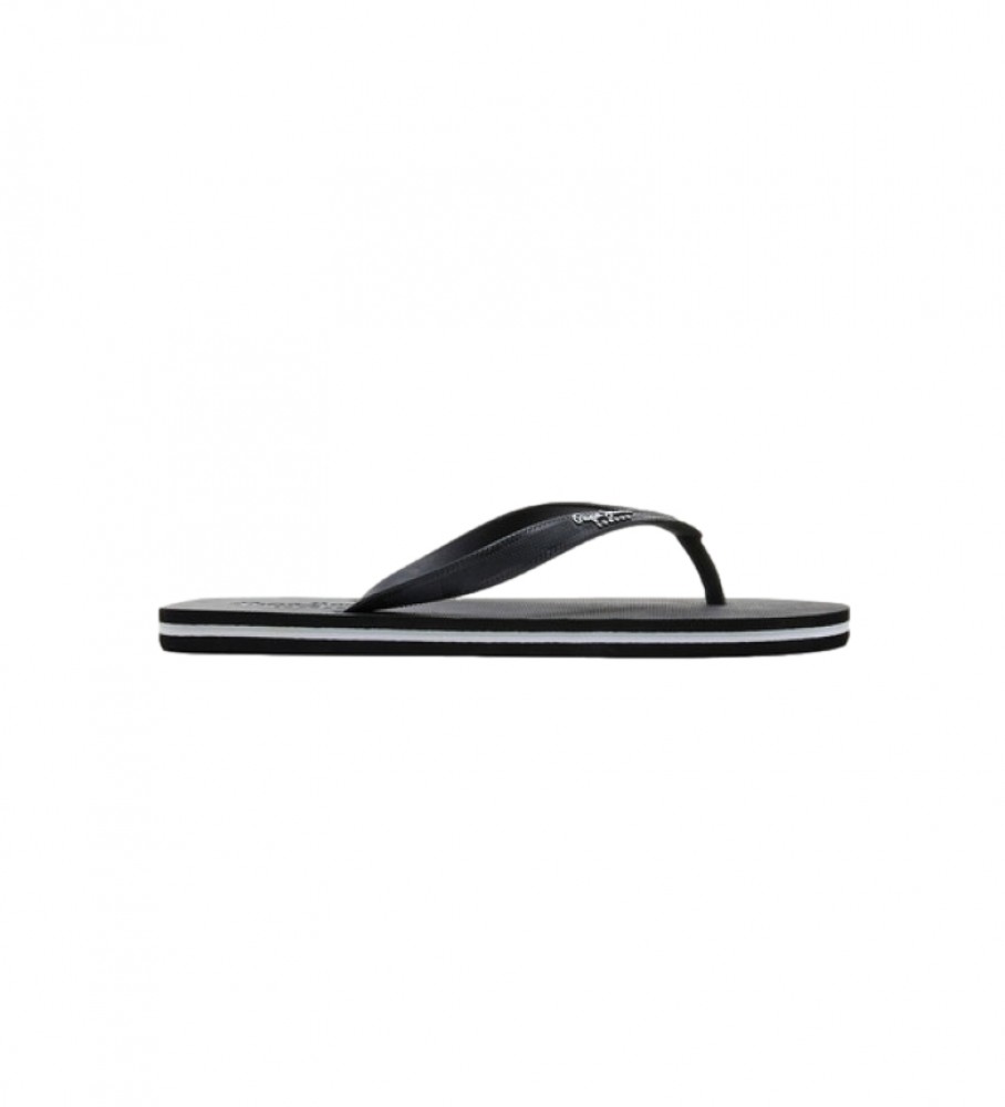 Pepe Jeans Bay Beach Classic black flip-flops