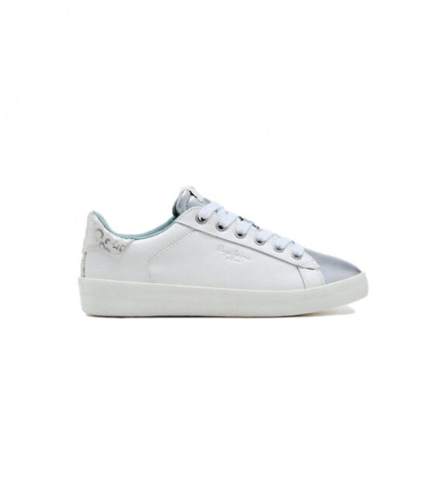 Pepe Jeans Zapatillas Kioto blanco, plata - Tienda Esdemarca calzado, moda y complementos - zapatos de marca y de marca