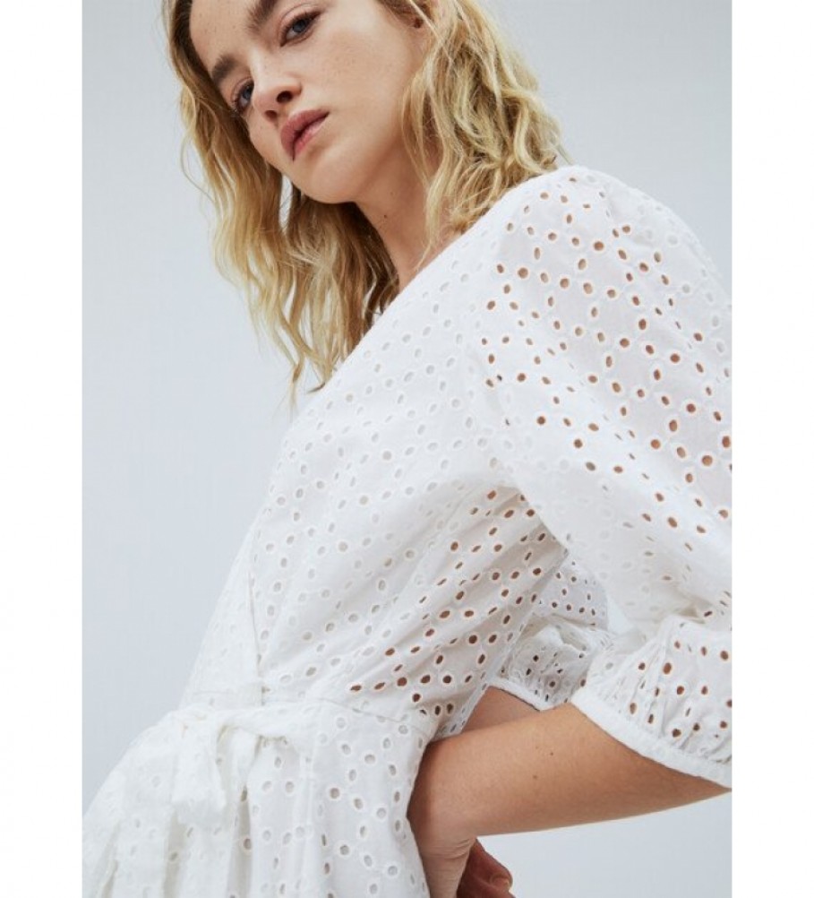 Pepe Jeans Neila vestito bianco - Esdemarca Store moda, calzature e  accessori - migliori marche di scarpe e scarpe firmate