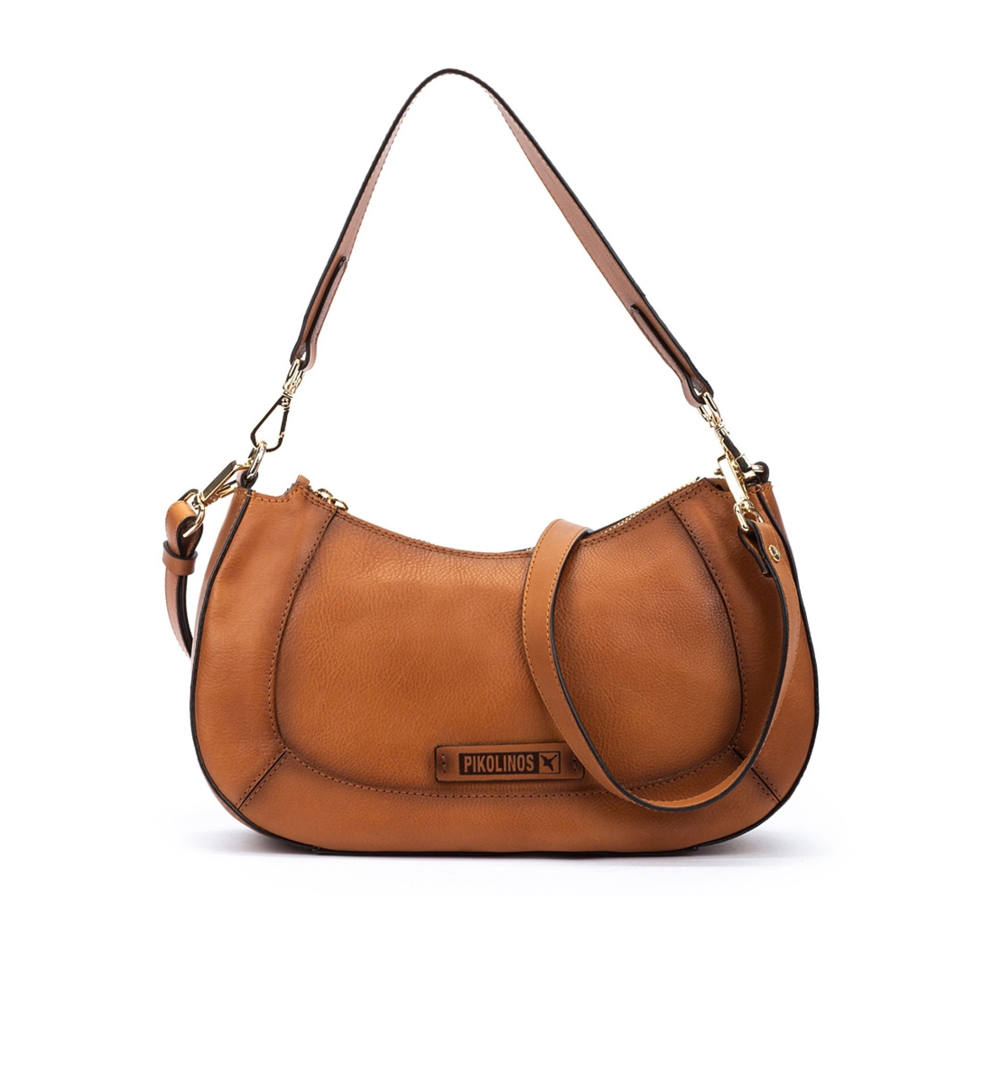 Pikolinos Bolso bandolera de piel Ares marrón Tienda Esdemarca