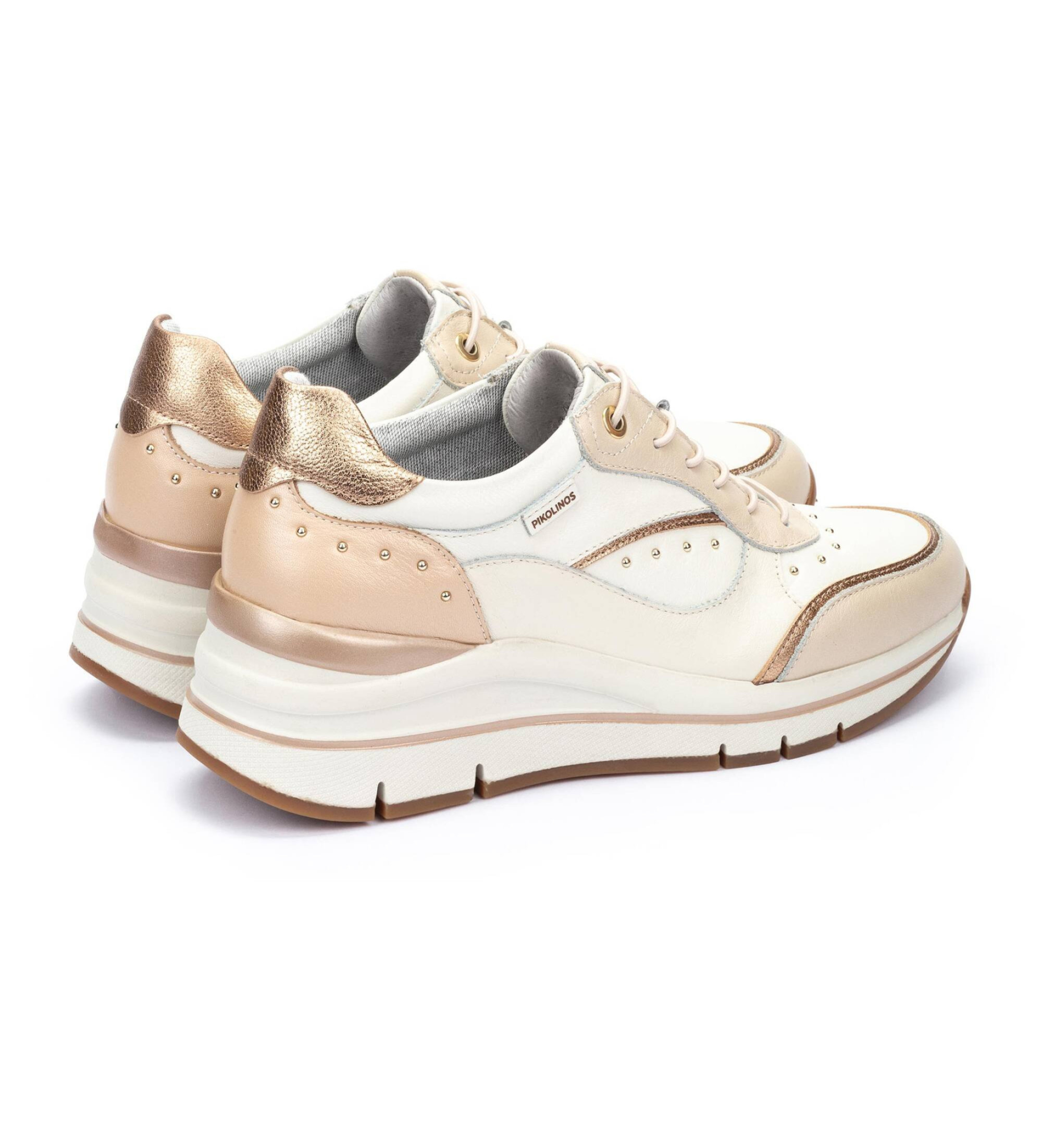 Pikolinos Baskets en cuir beige Girona