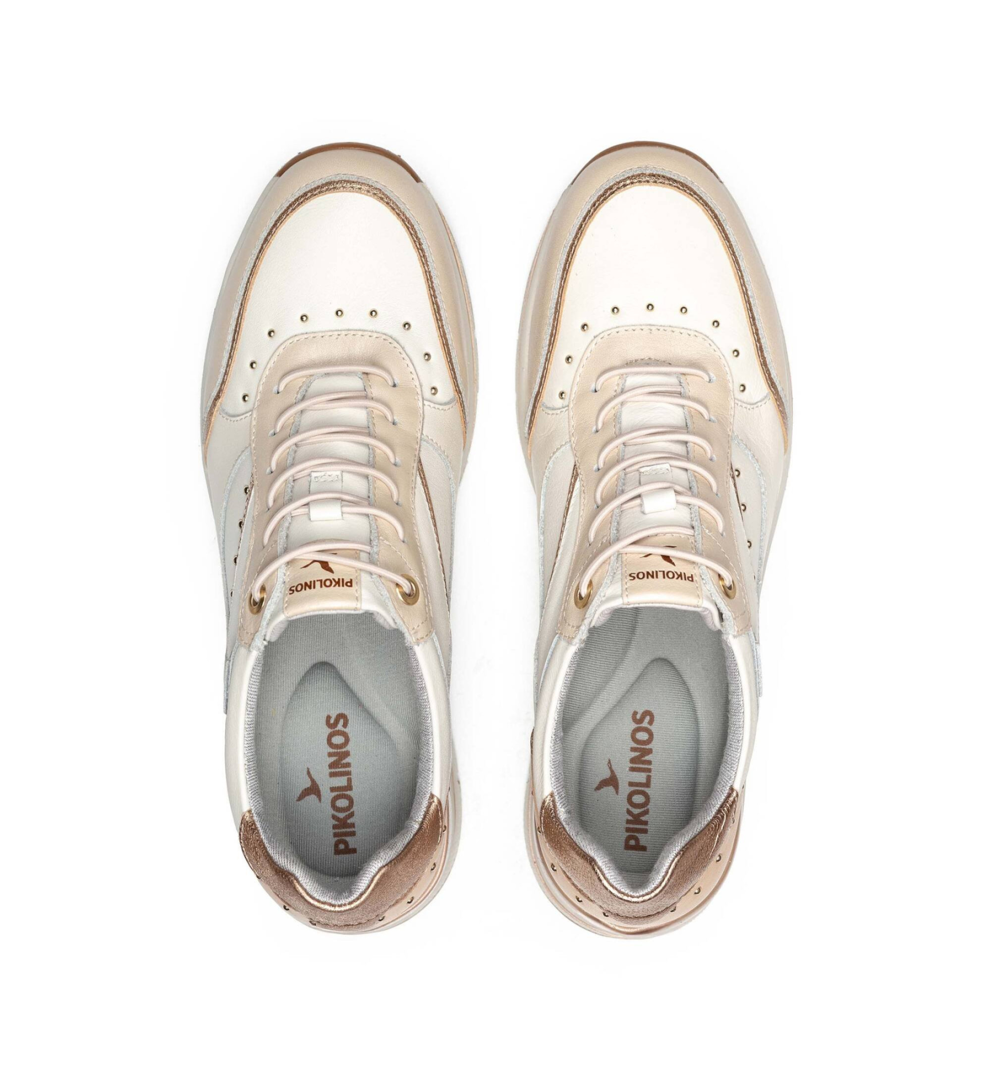 Pikolinos Baskets en cuir beige Girona