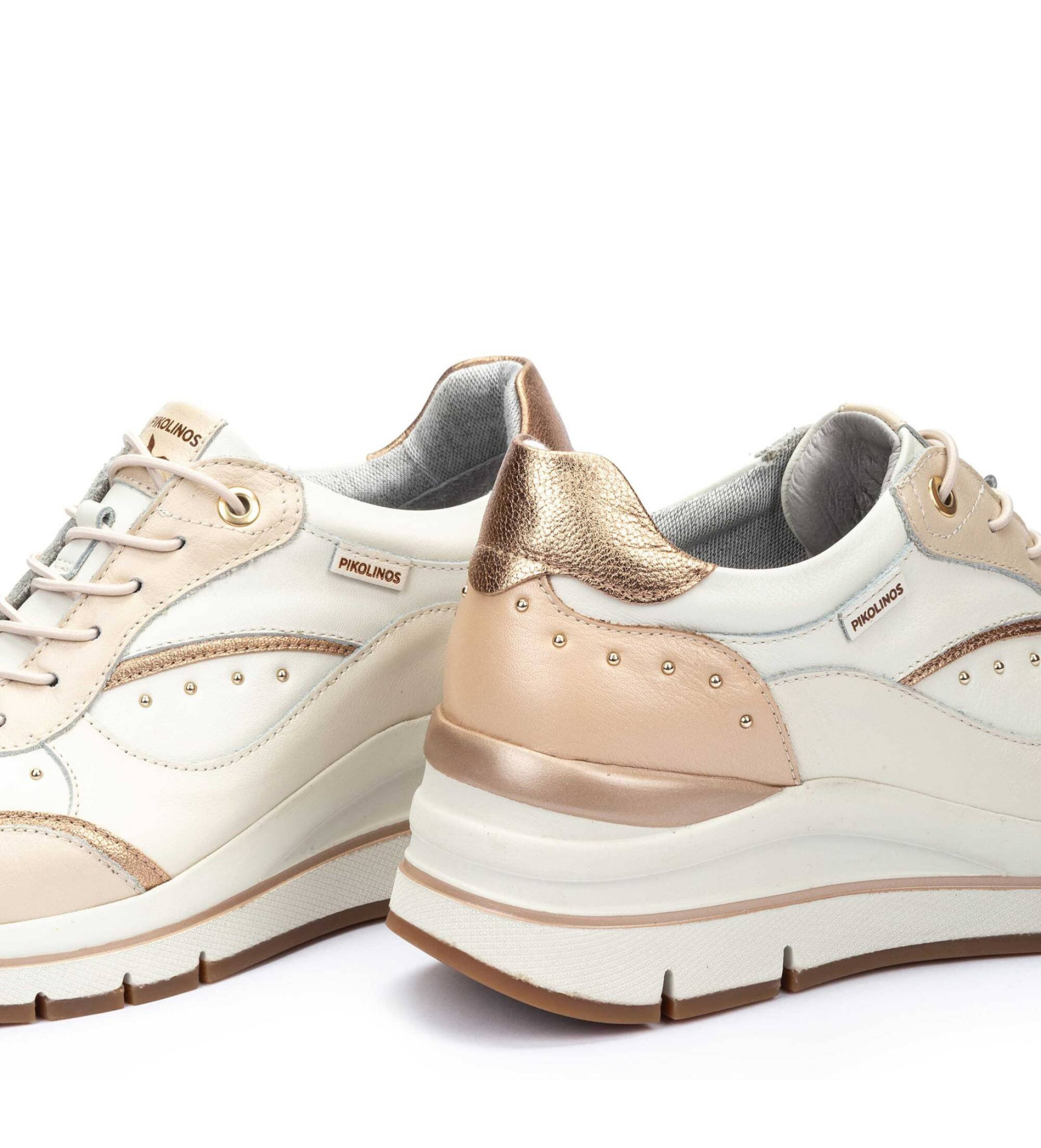 Pikolinos Baskets en cuir beige Girona
