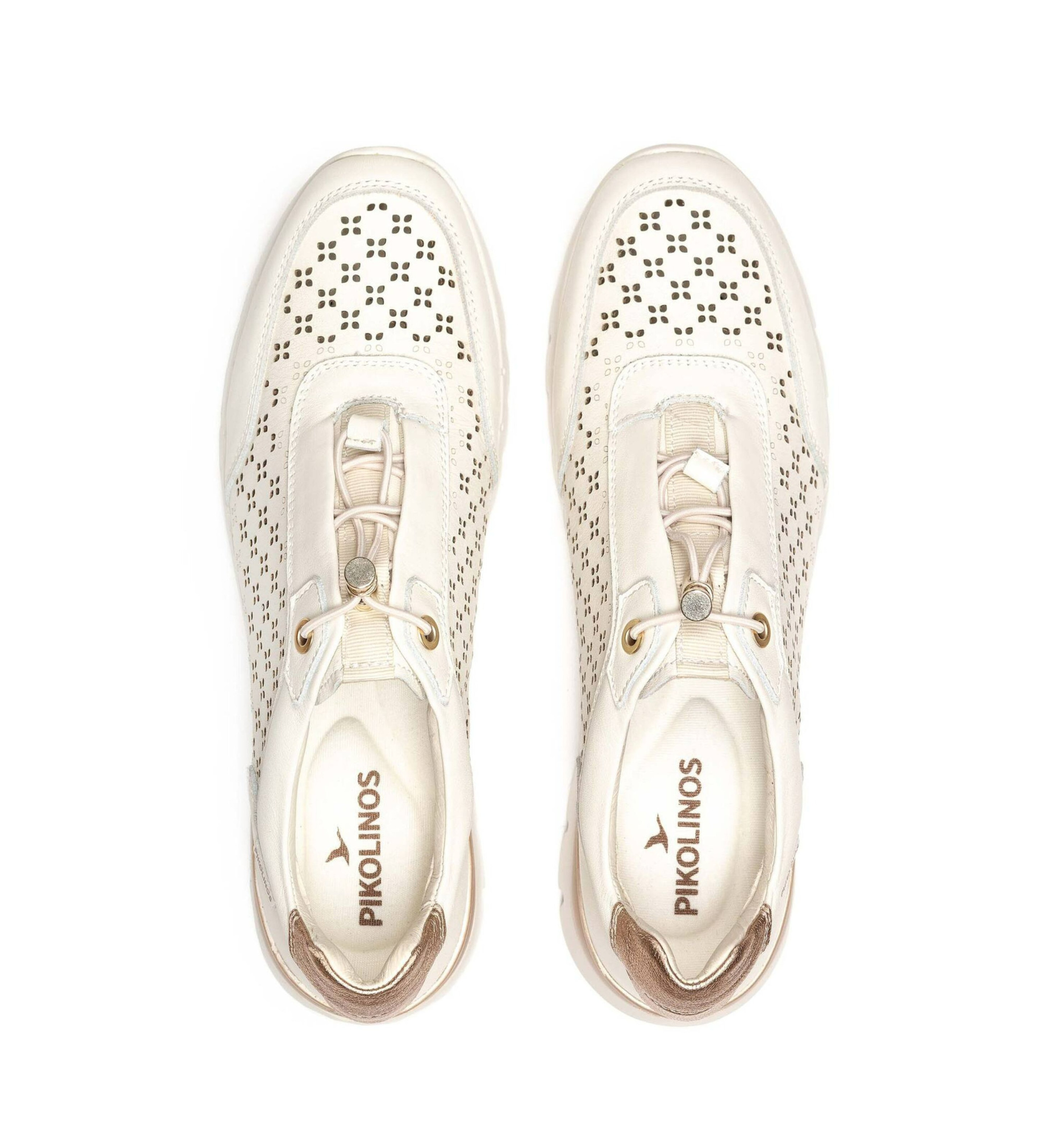 Pikolinos Skórzane buty sportowe Cantabria w kolorze złamanej bieli