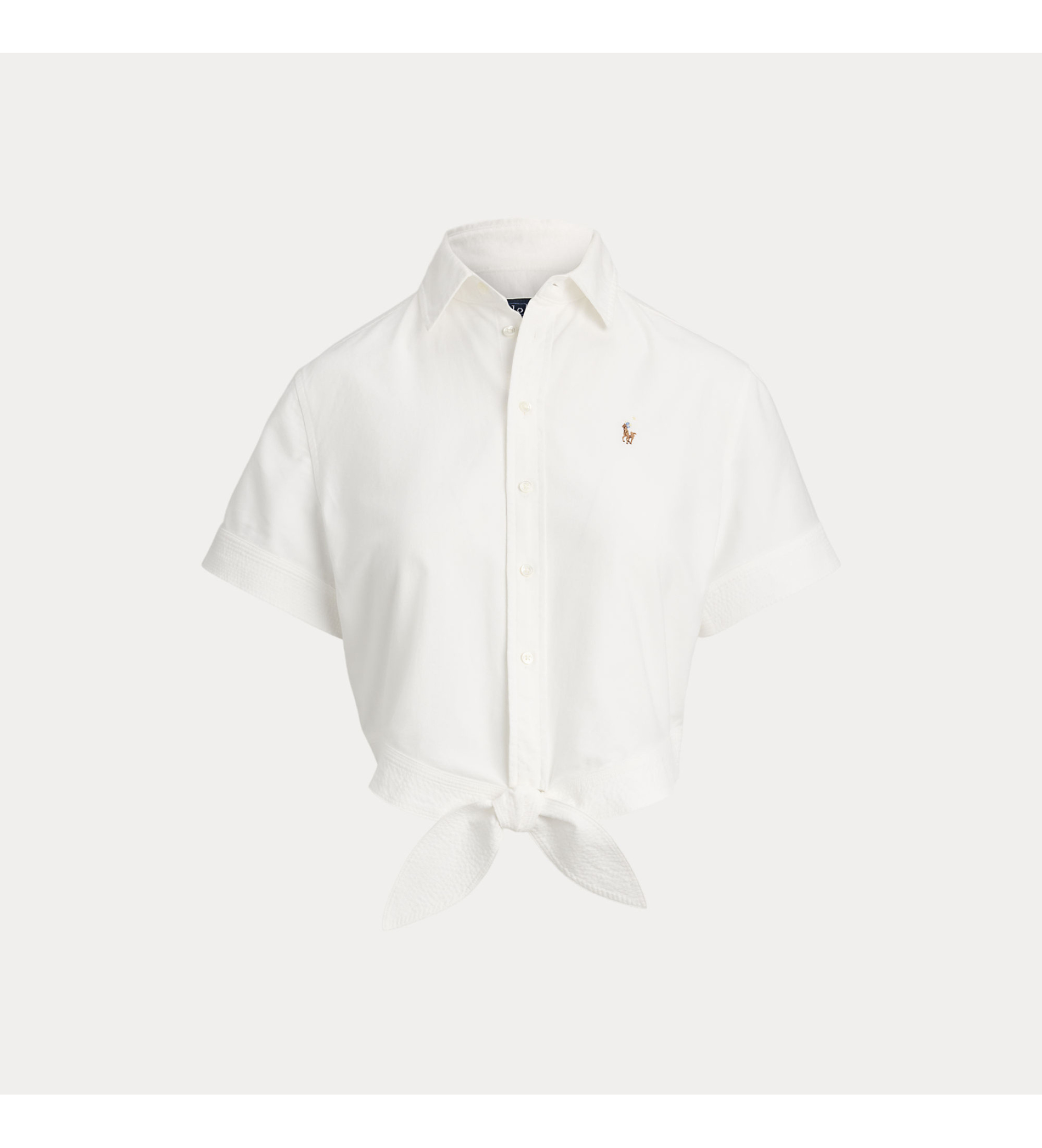 Polo Ralph Lauren Katoenen Cotton Oxford overhemd met witte strik