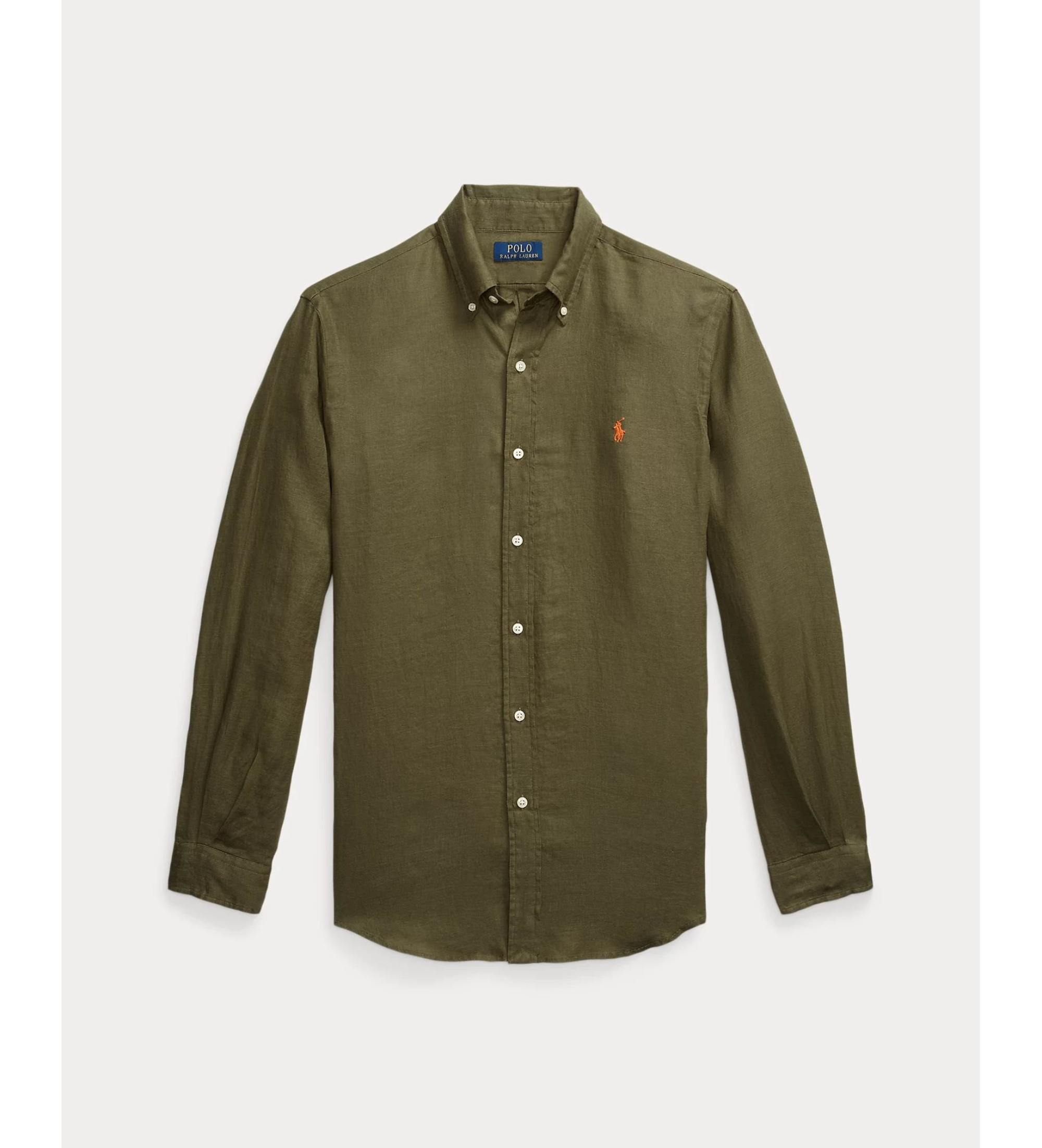 ★★POLO RALPH LAUREN★★ Custom fit linen shirt dark green Polo Ralph Lauren Custom Fit Linen Shirt green - Esdemarca