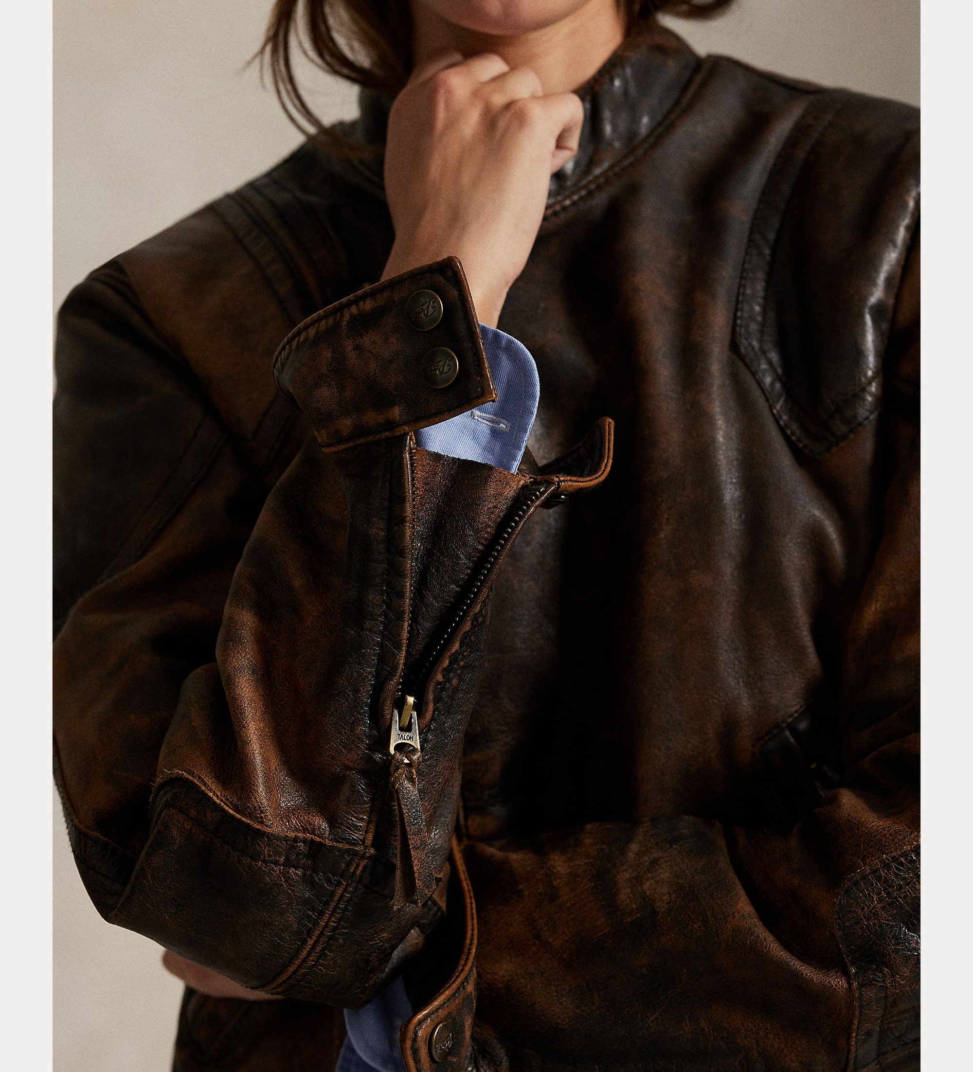 ジャケット・アウター Polo Ralph Lauren Brown leather jacket Polo Ralph Lauren Brown Leather Jacket | Harrods US