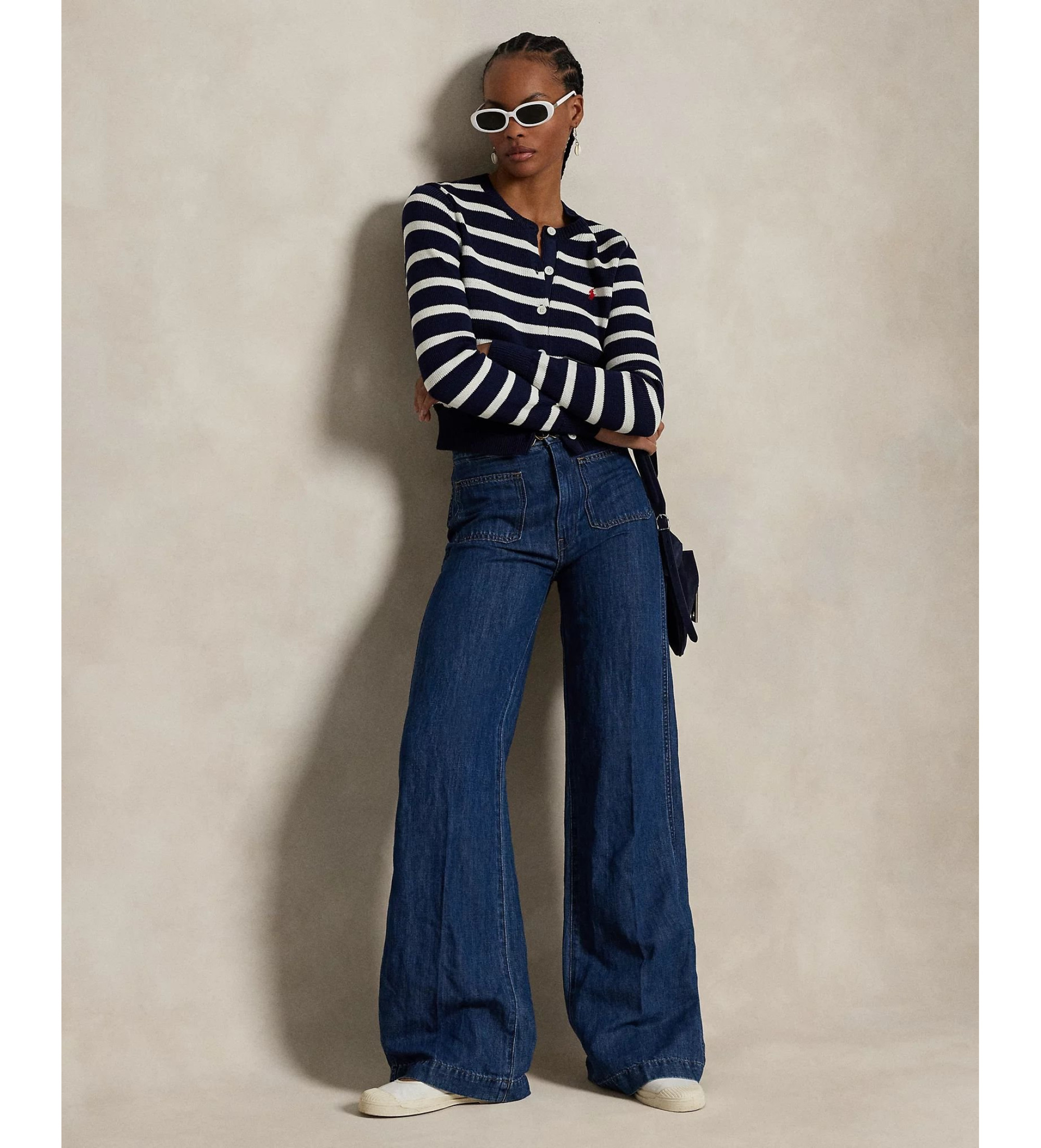Polo Ralph Lauren Flared wide leg jeans blue - Esdemarca Store